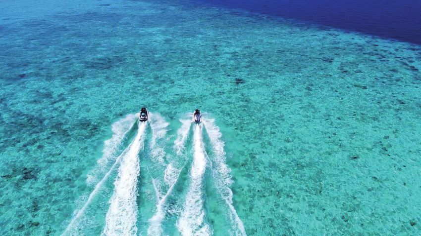 Jetski riding in the water