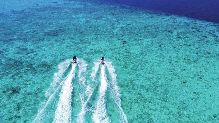 Jetski riding in the water