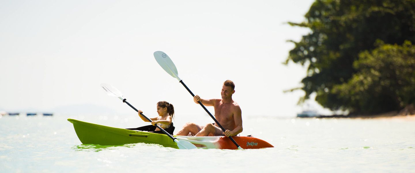 Kayaking in the lagoon