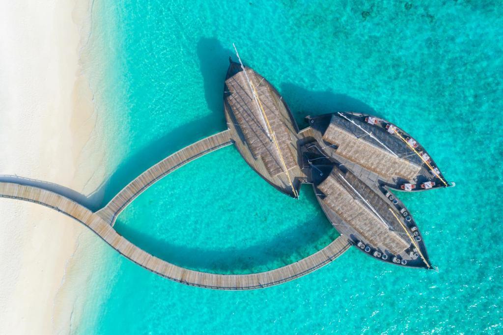 Over water drone shot