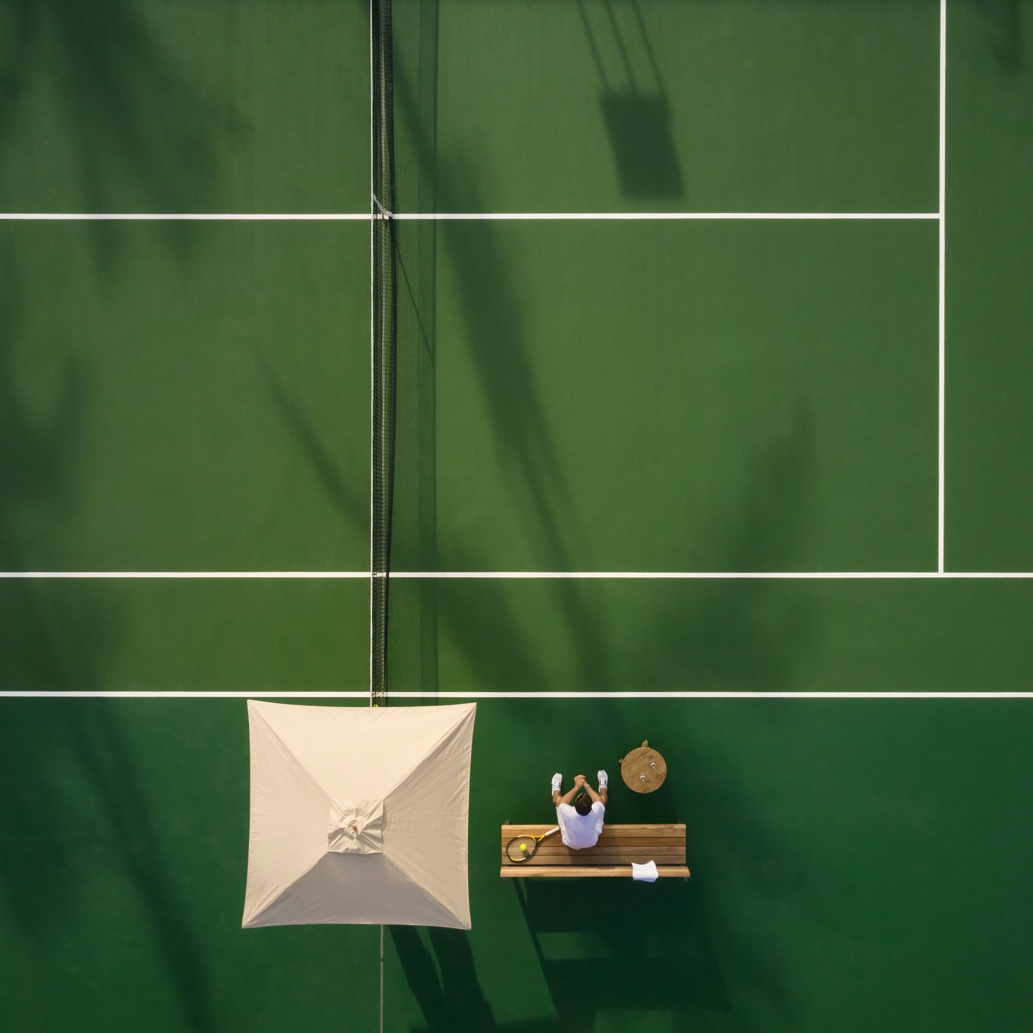 Outdoor tennis court