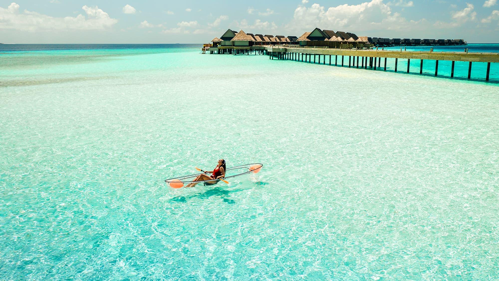 Kayaking in the water