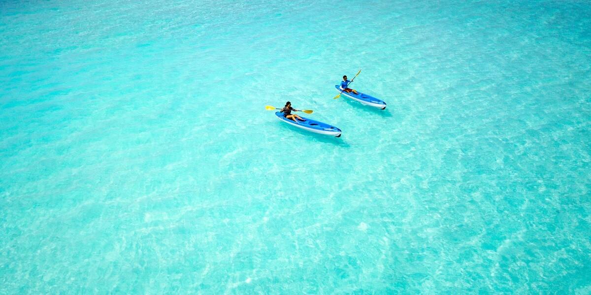 Kayaking in the water