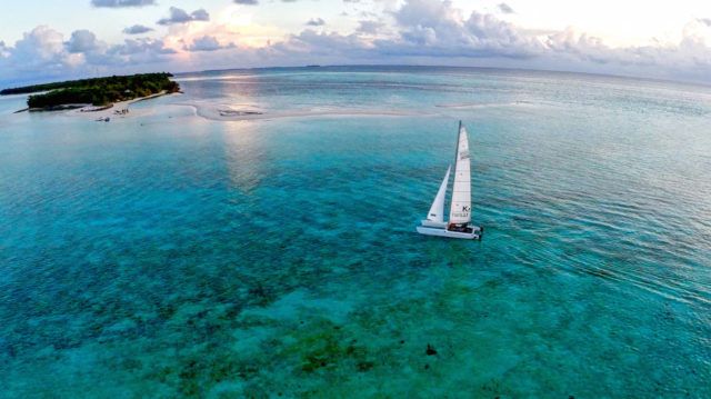 Sailing in the ocean