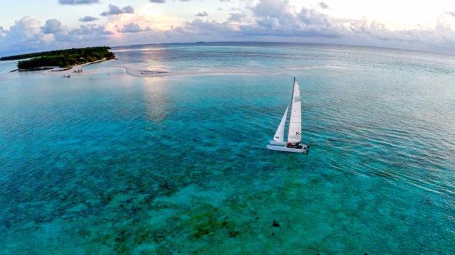 Sailing in the ocean