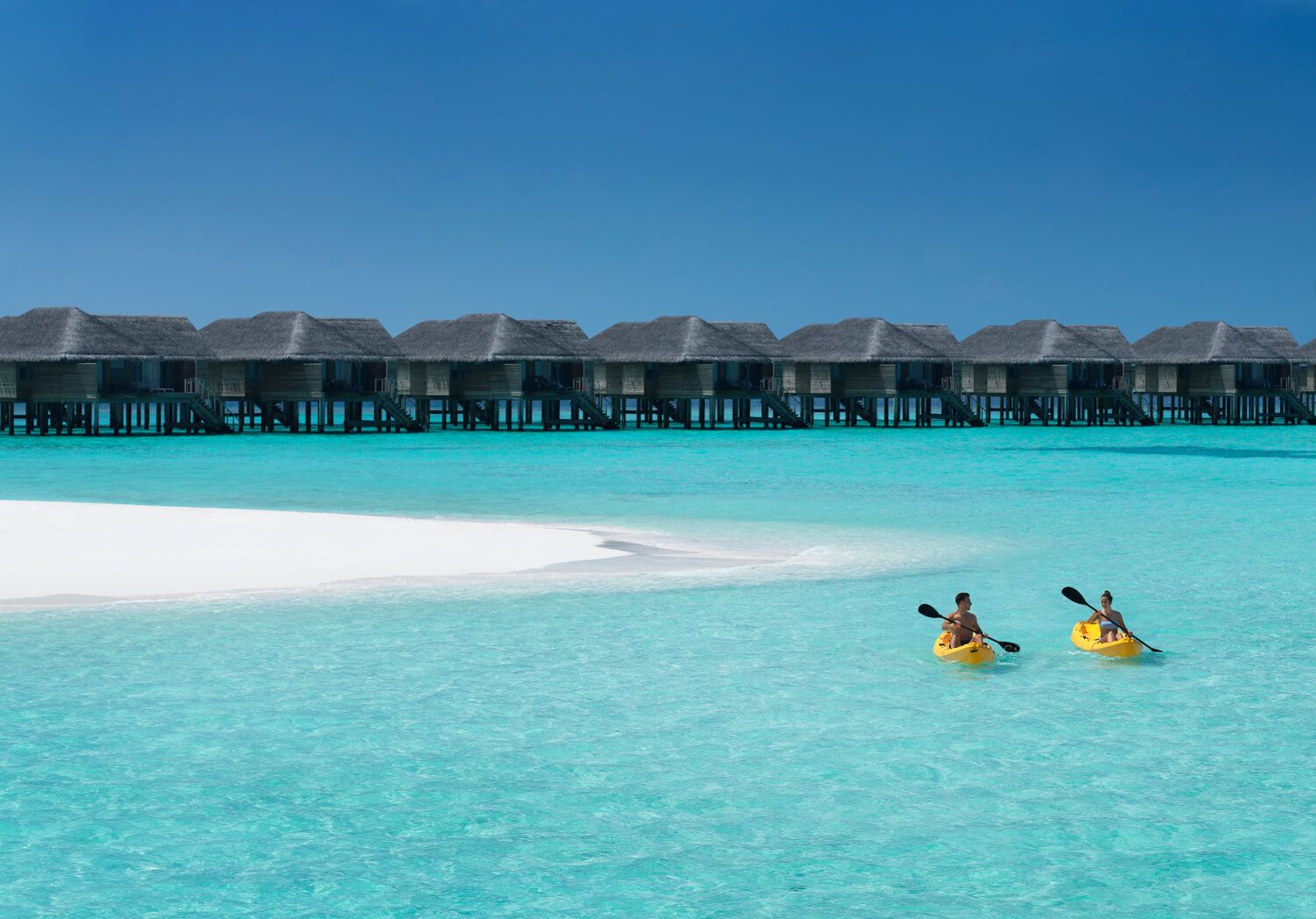 Kayaking in the water