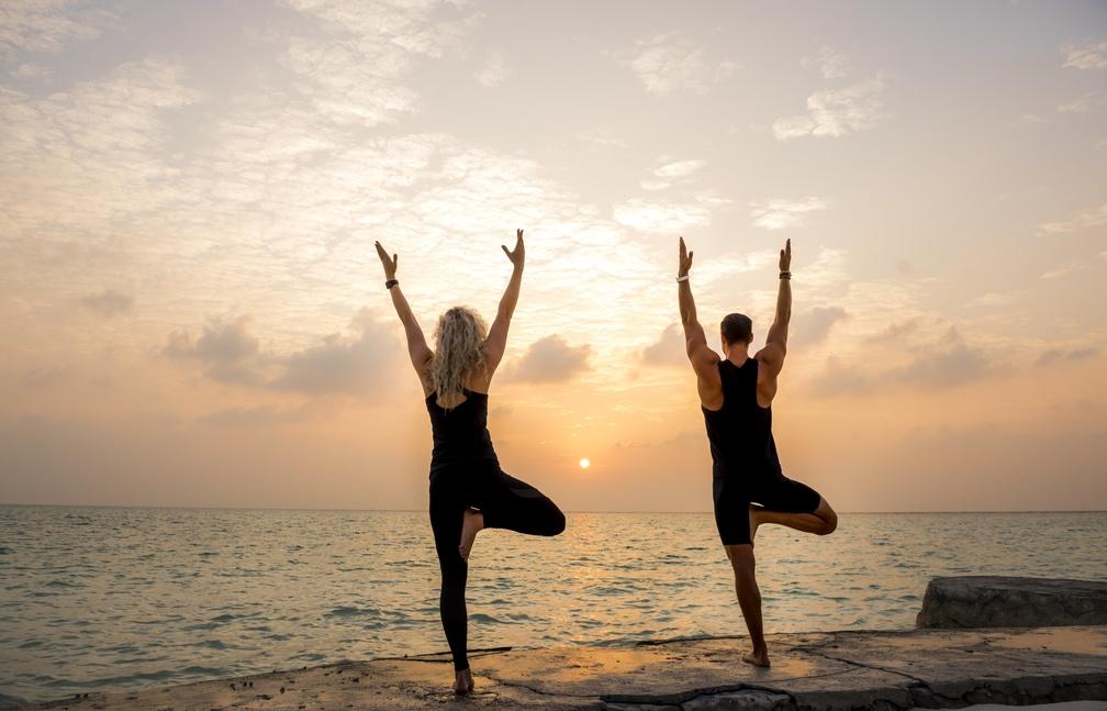 Sunset yoga