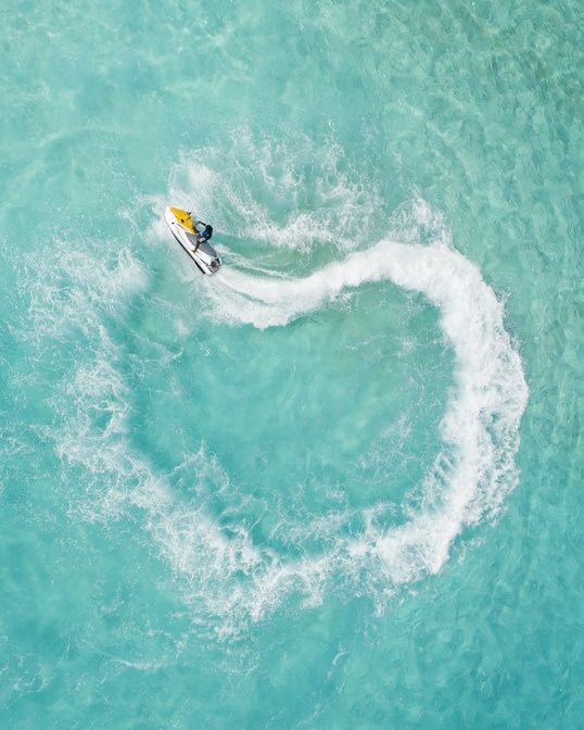 Jetski riding in the water