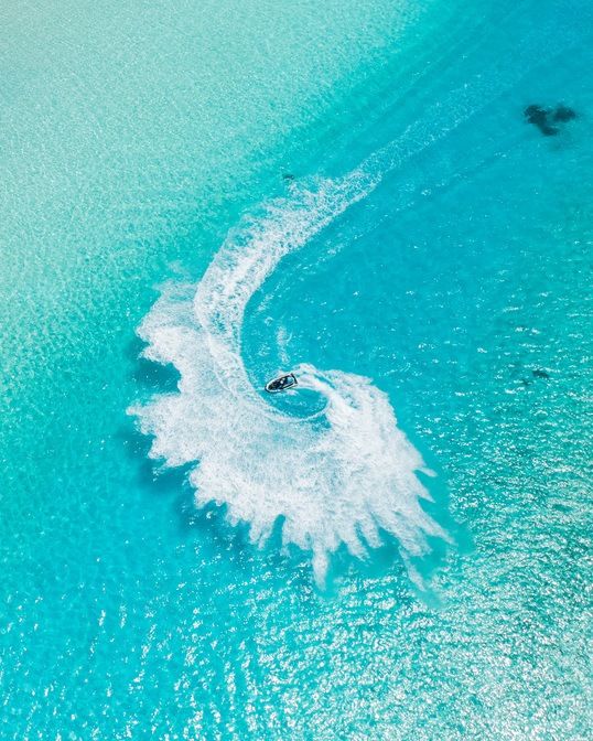 Jetski riding in the water