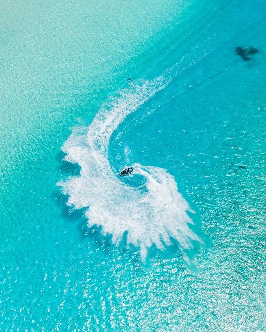 Jetski riding in the water