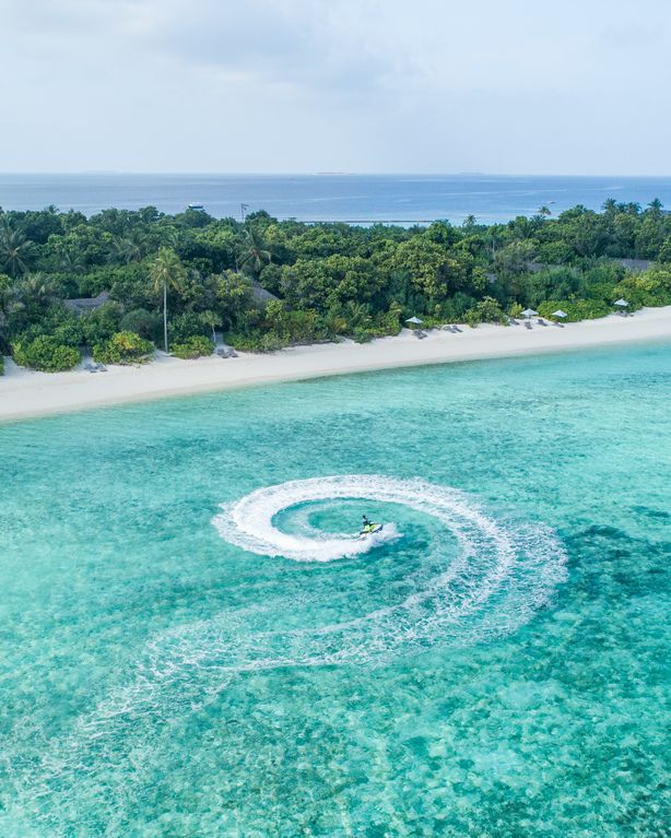 Jetski riding in the water
