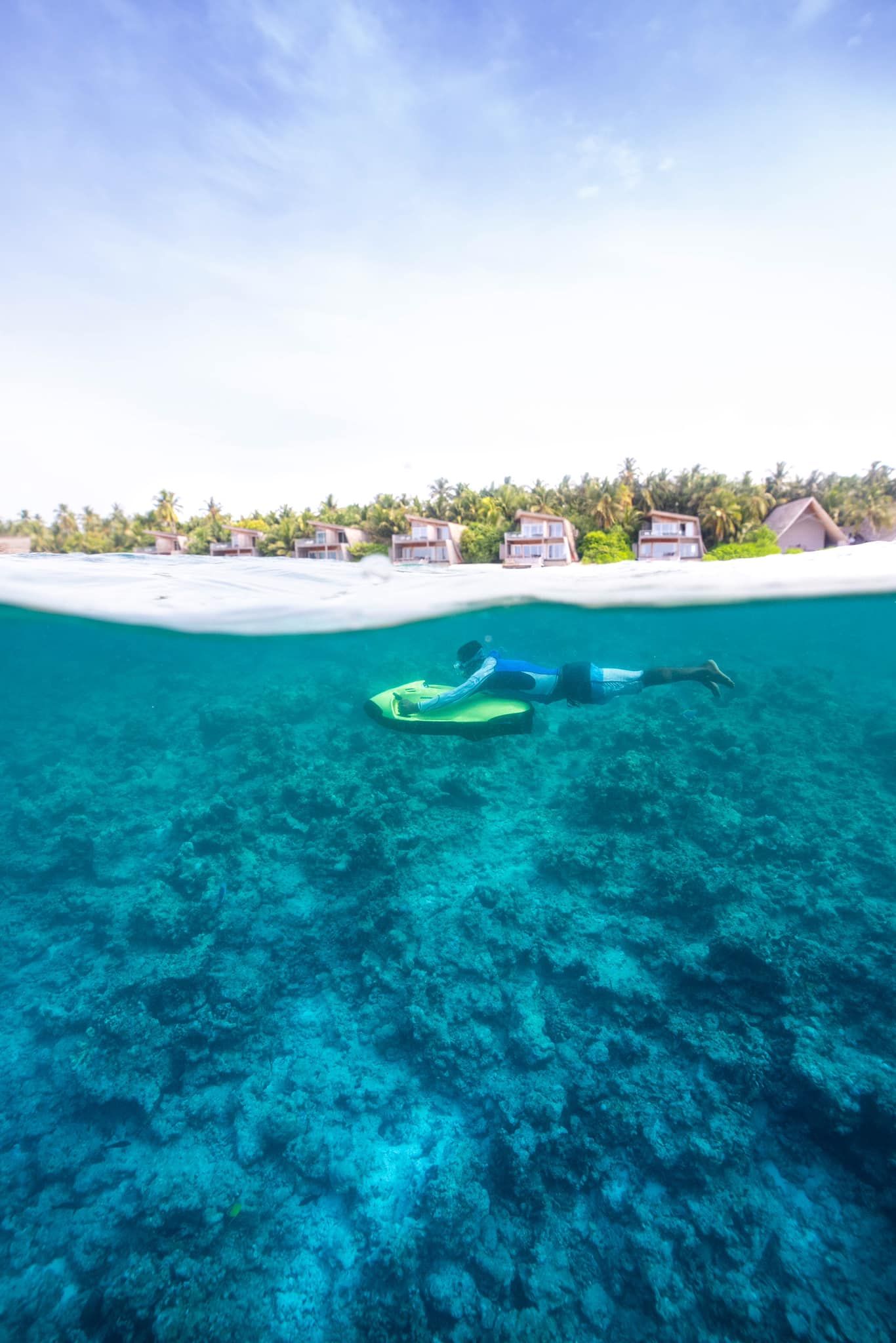 Riding Seabob sea scooter