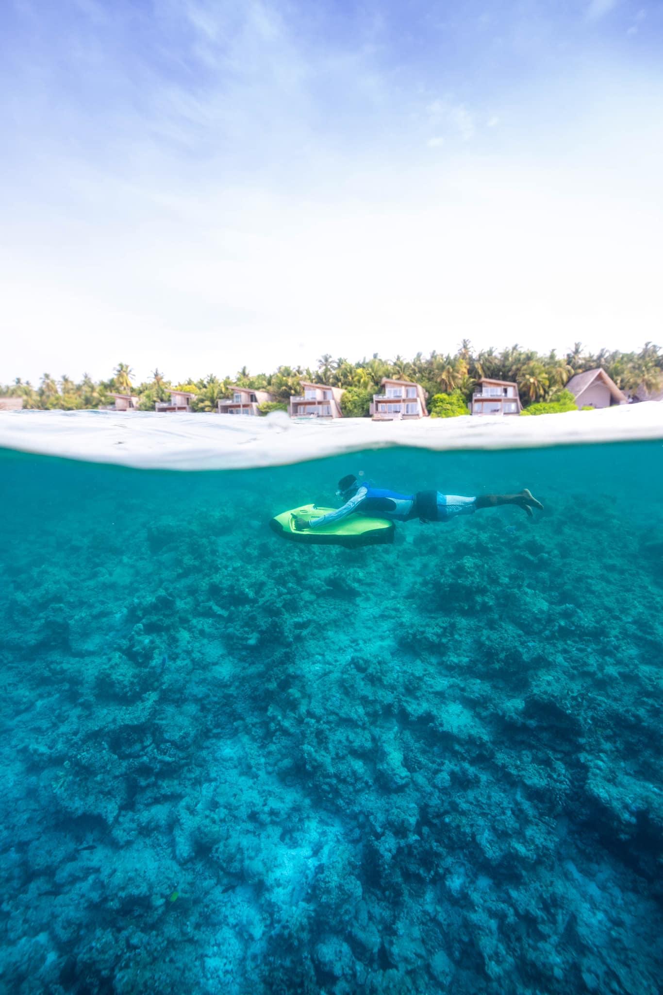 Riding Seabob sea scooter