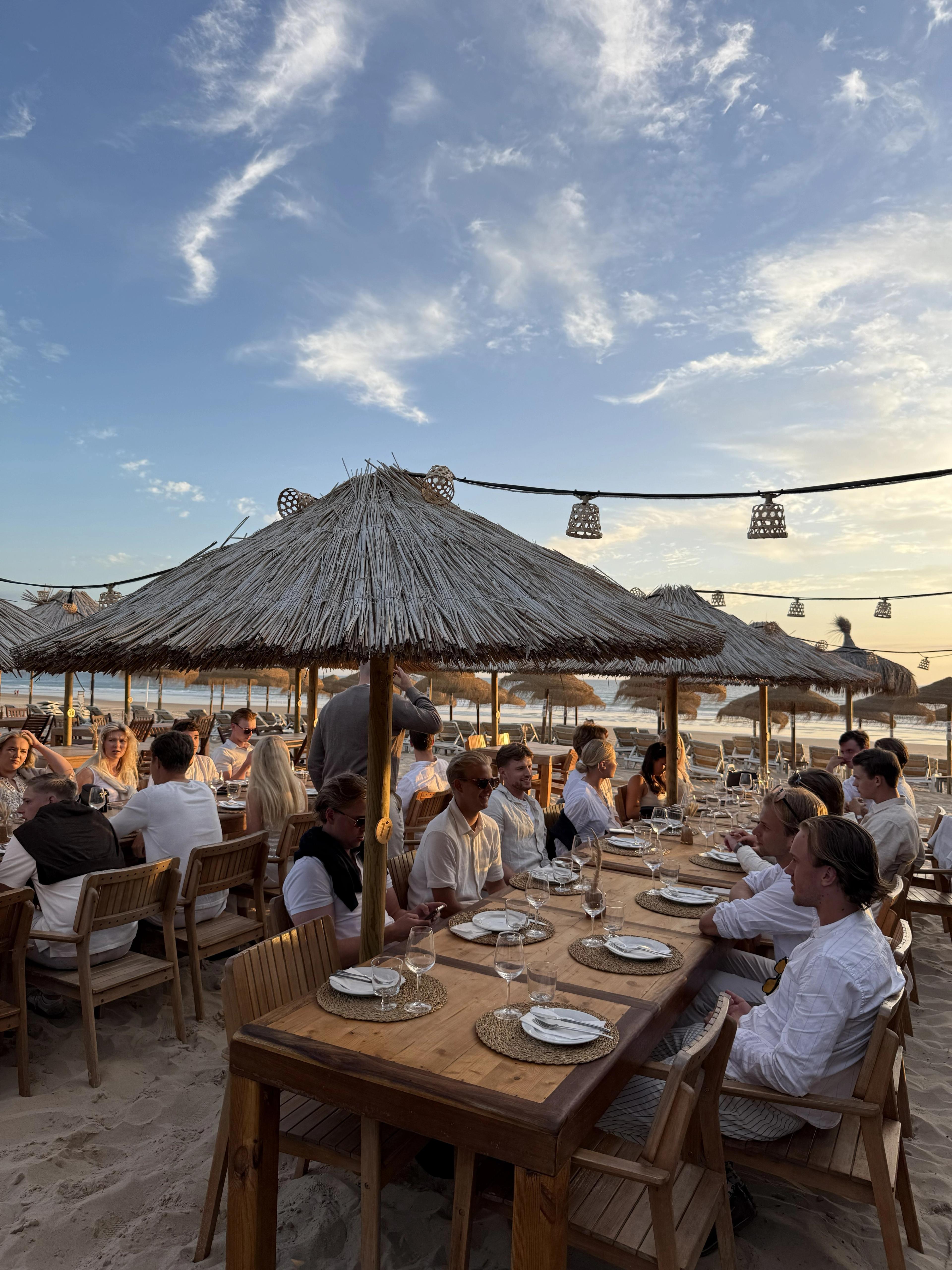 Dinner on the beach, Lisbon 2025