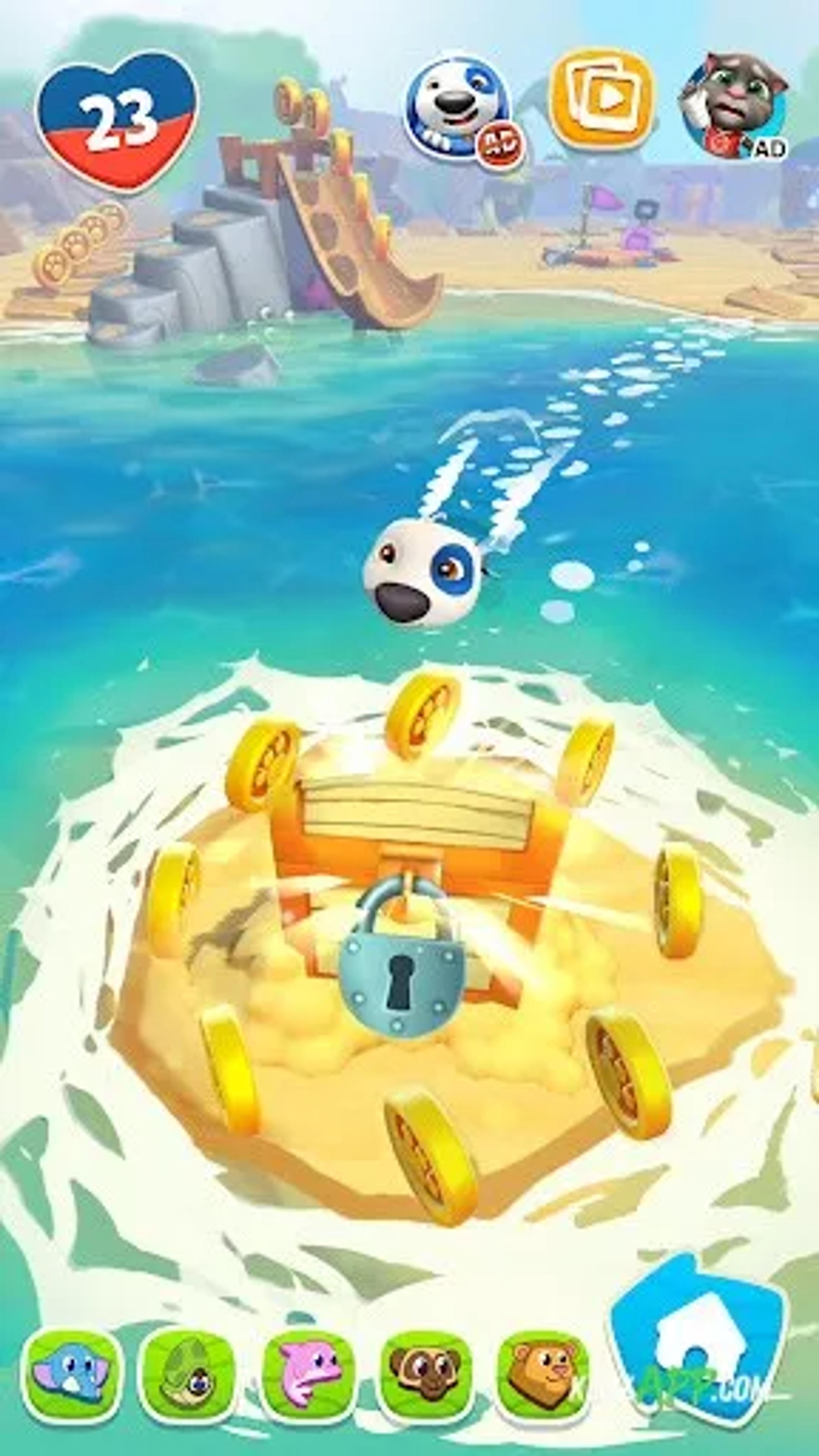 لقطة شاشة 4 من My Talking Hank: Islands