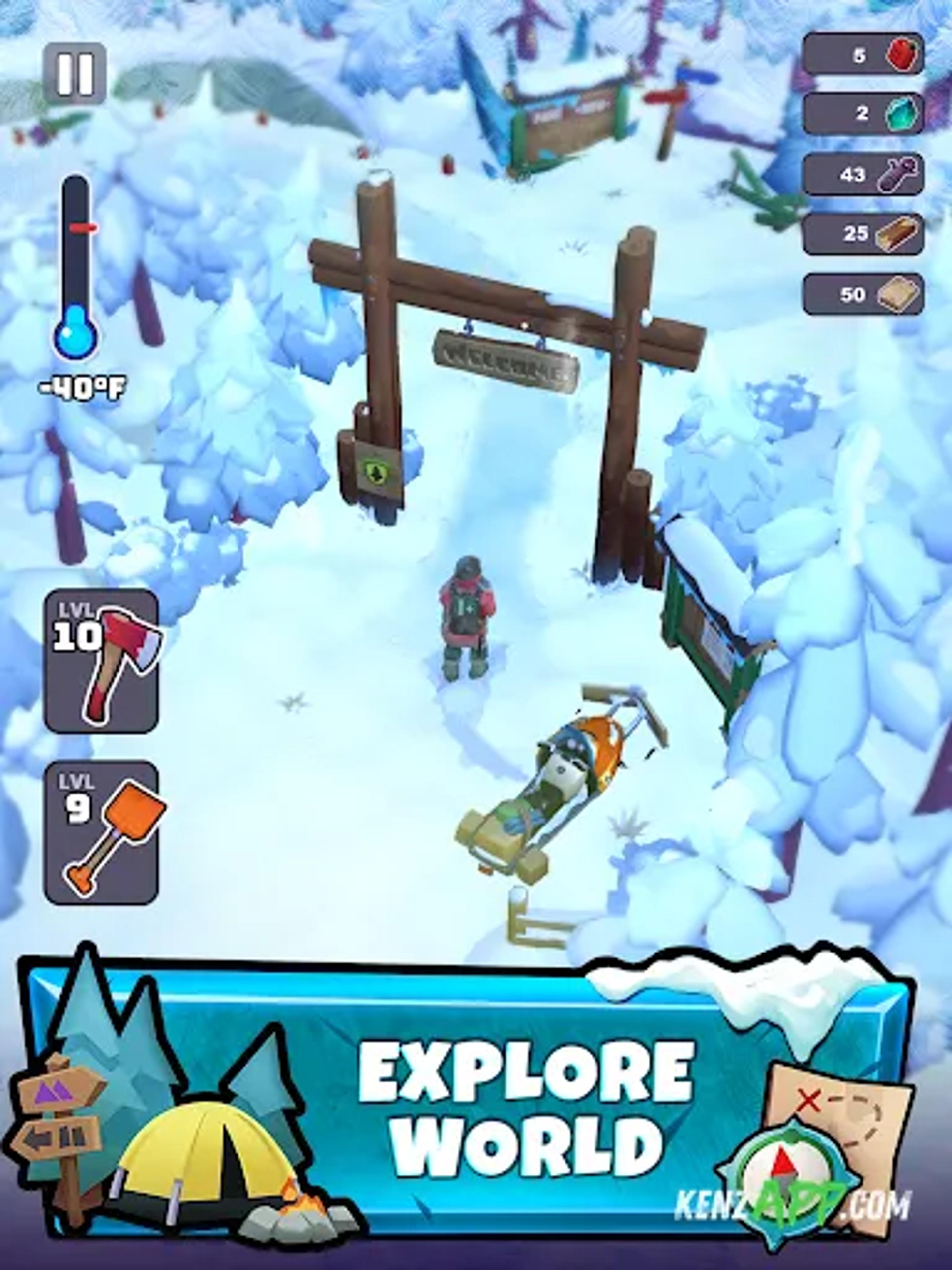 لقطة شاشة 2 من Frost World - Snow Survival