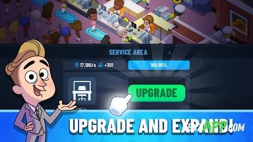لقطة شاشة 3 من Idle Bank Tycoon: Money Empire