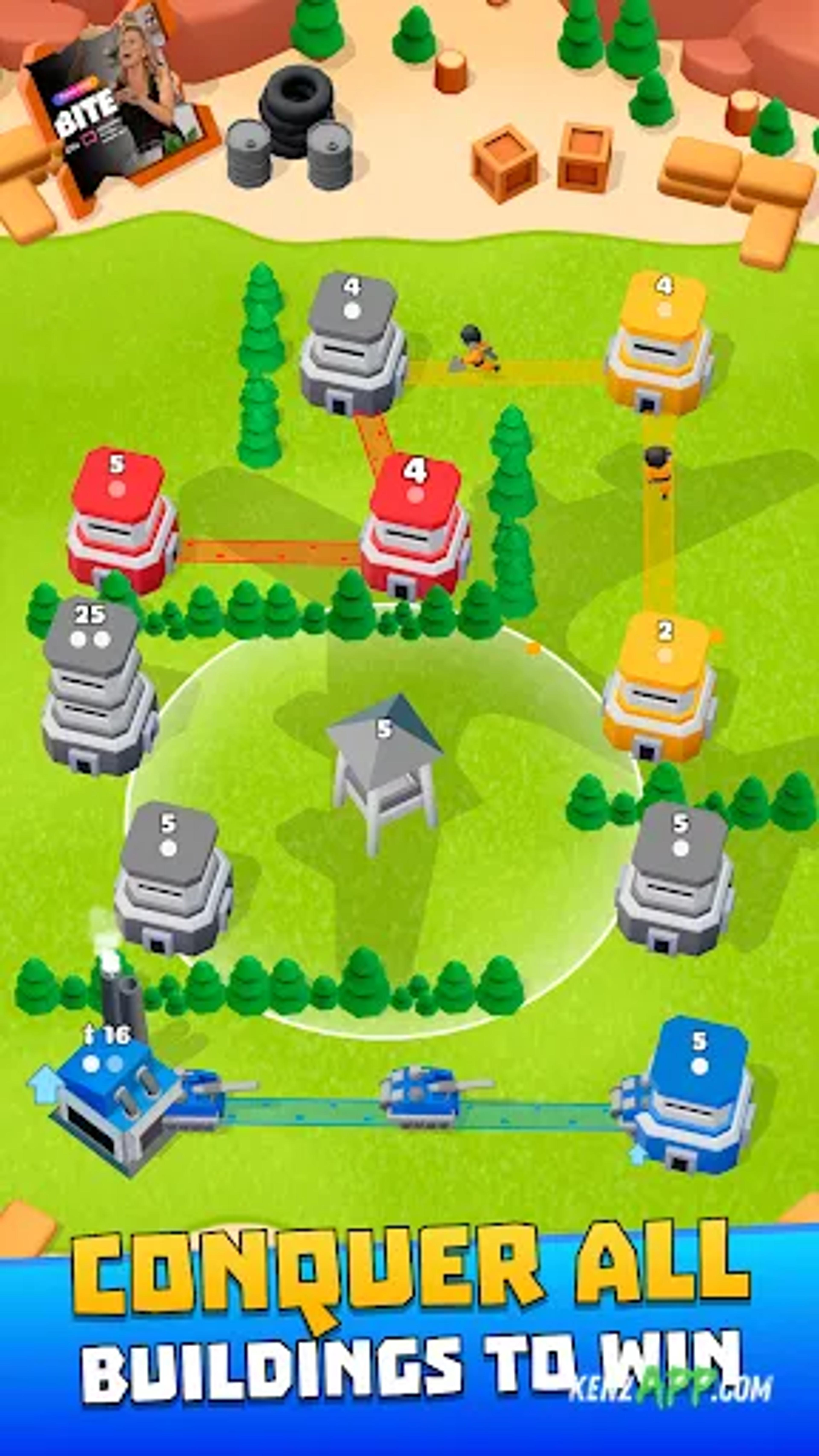 لقطة شاشة 1 من Tower War - Tactical Conquest