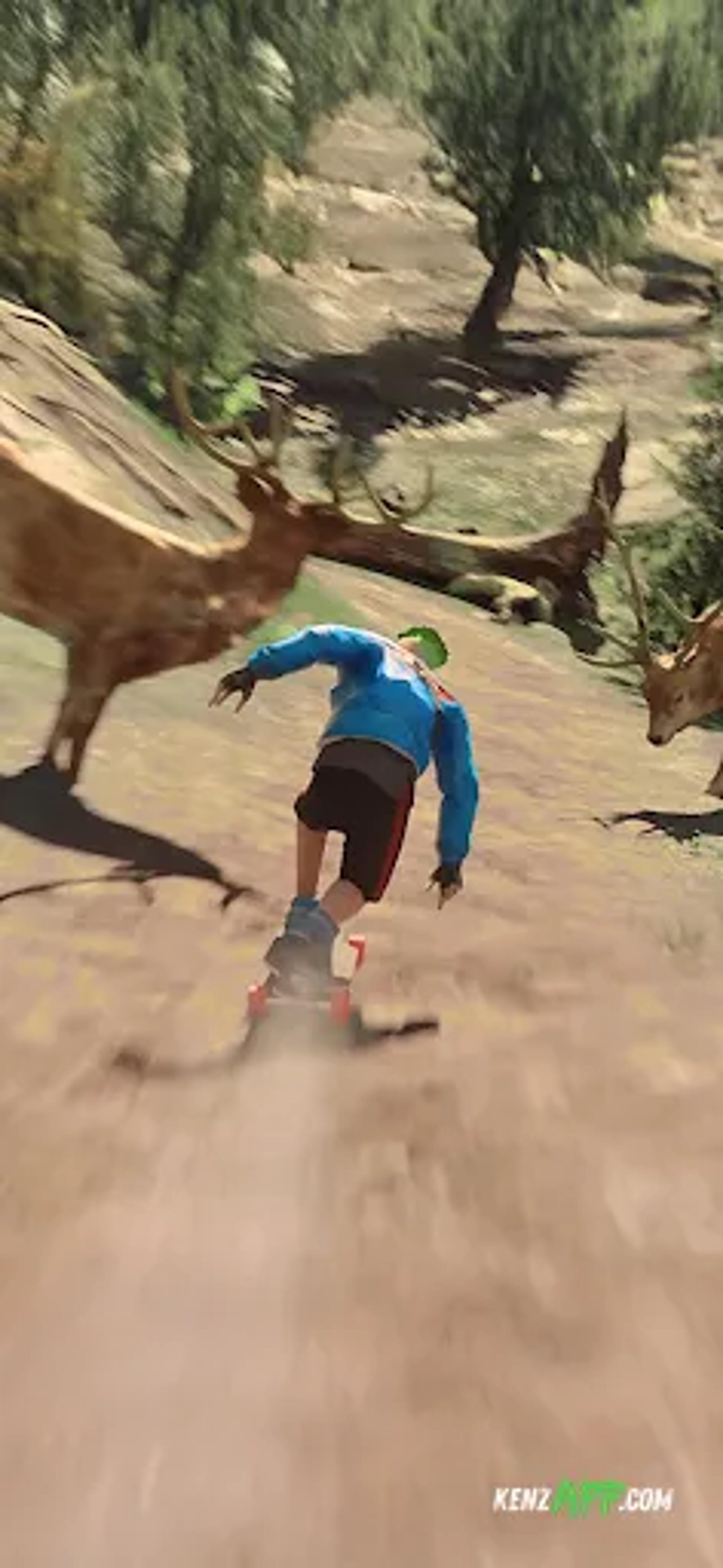 لقطة شاشة 3 من Downhill Racer