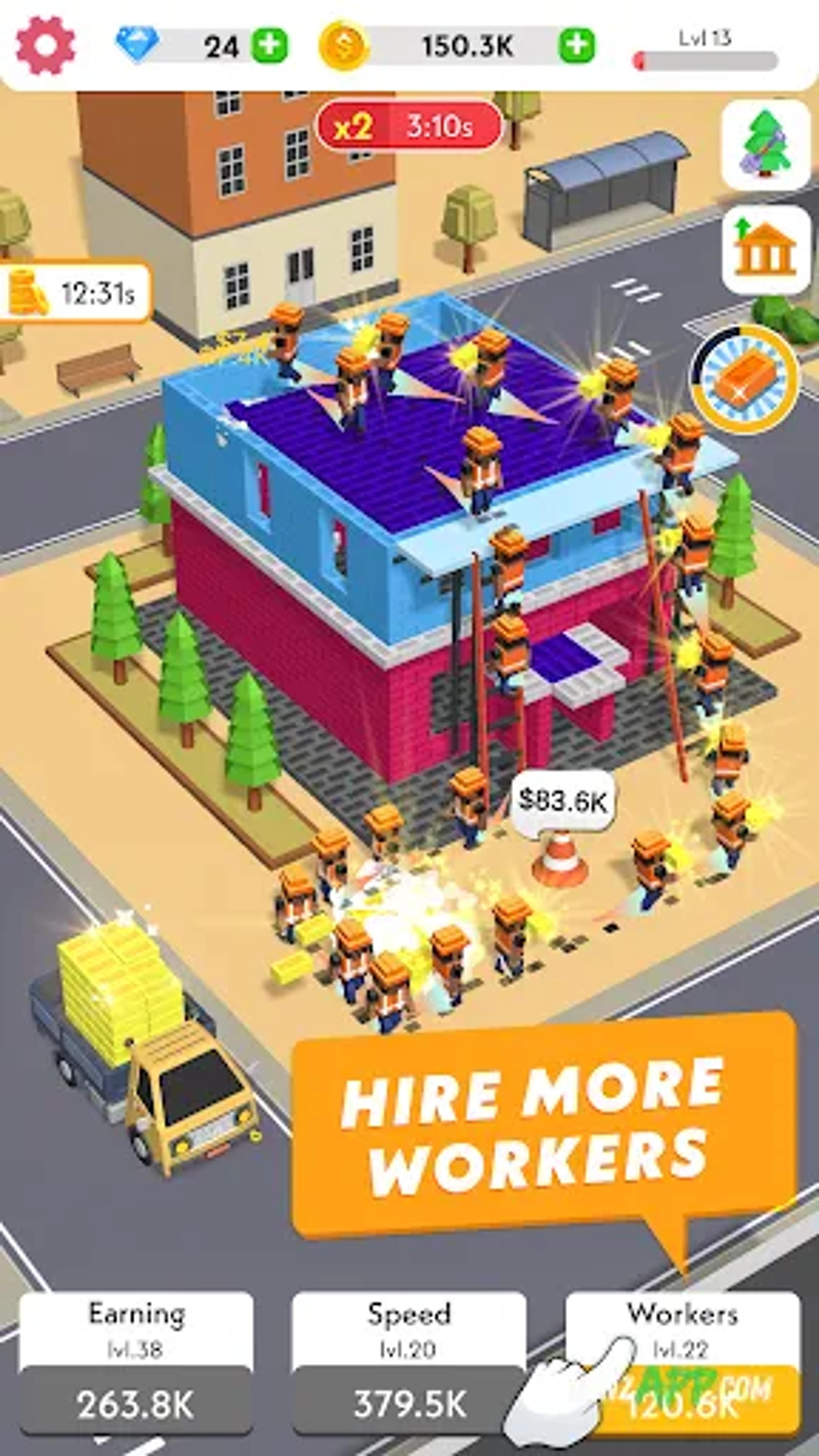 لقطة شاشة 3 من Idle Construction 3D