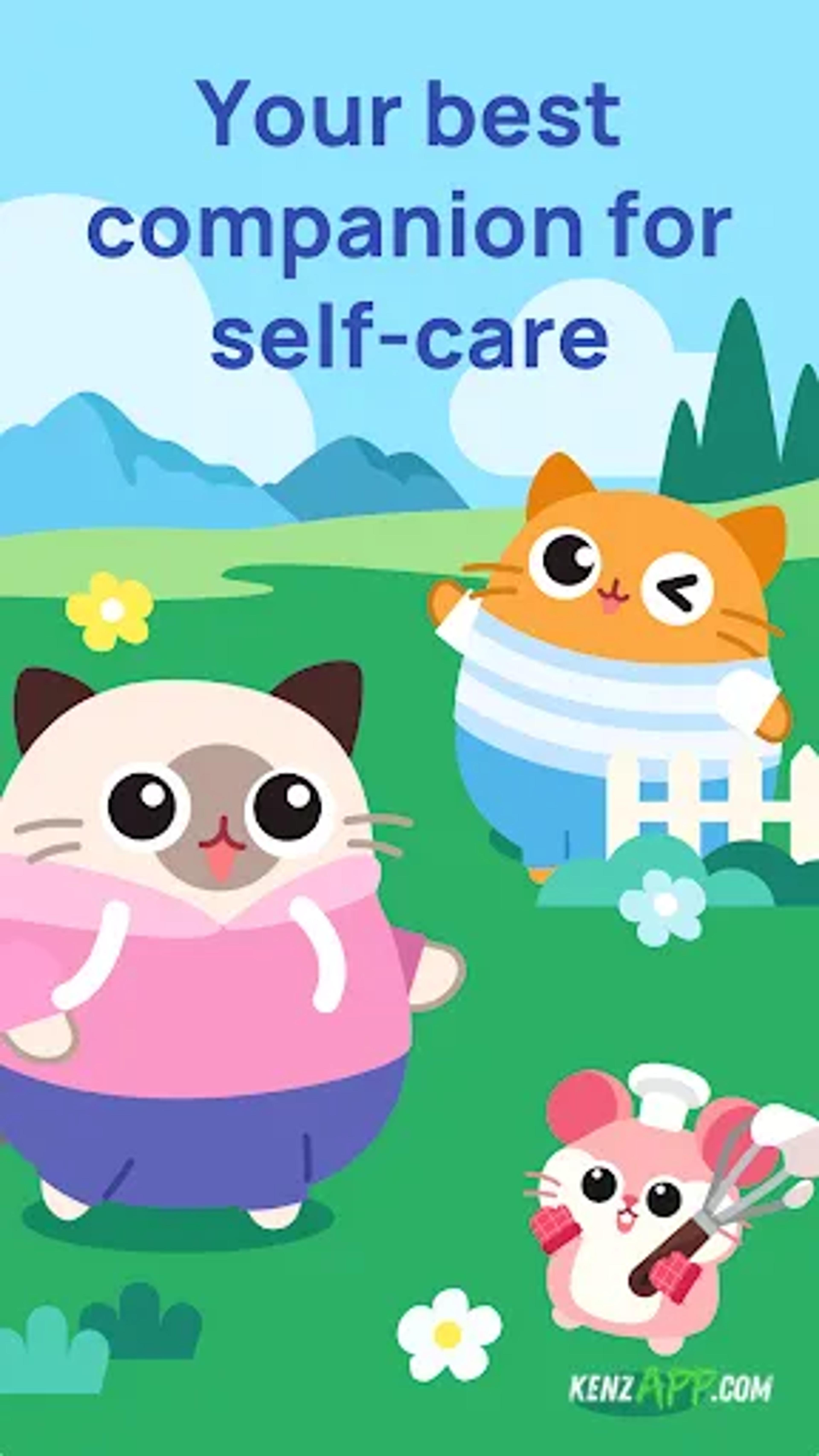 لقطة شاشة 1 من Catzy: Self-Care Journey