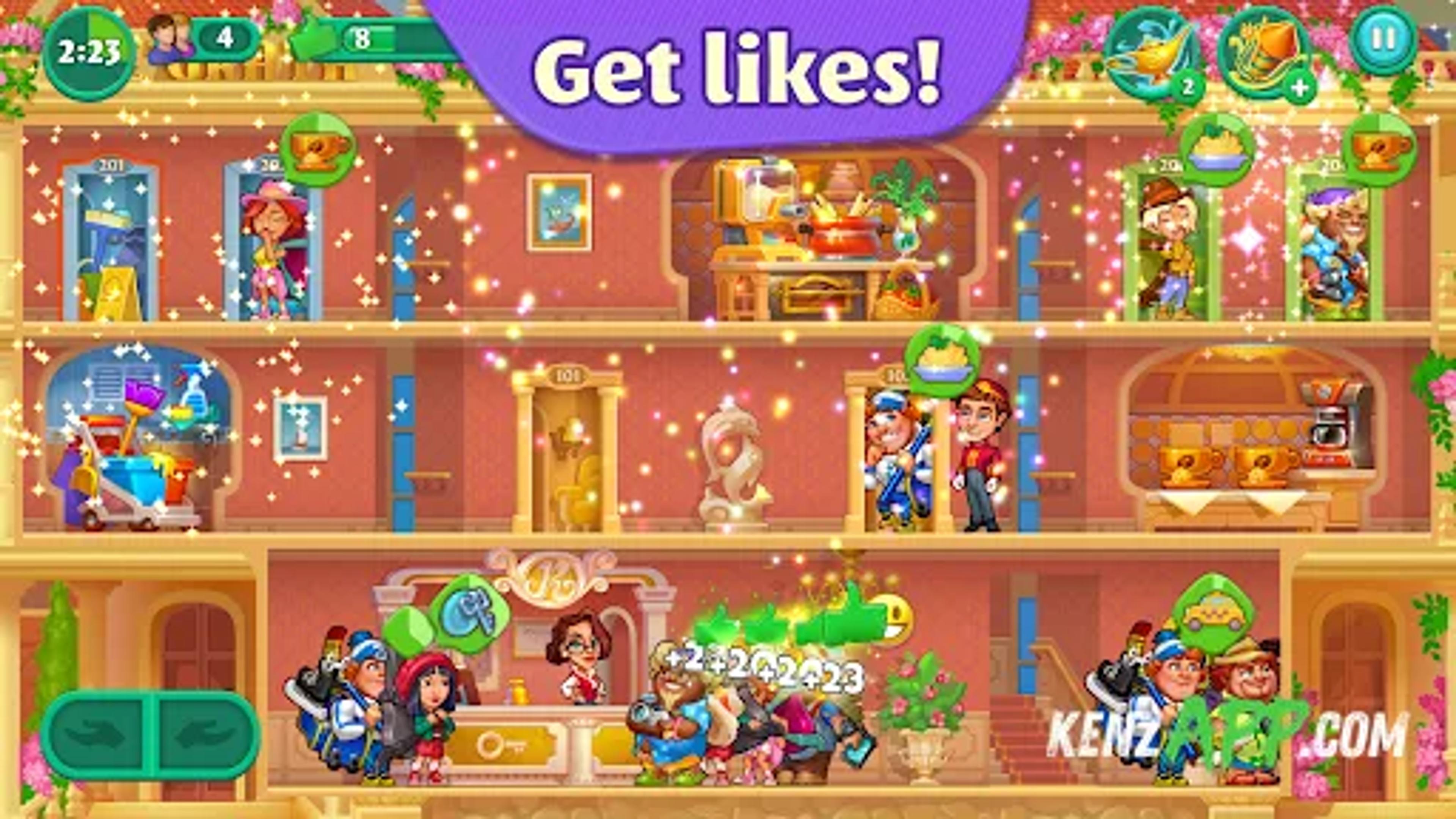 لقطة شاشة 4 من Grand Hotel Mania: Hotel games
