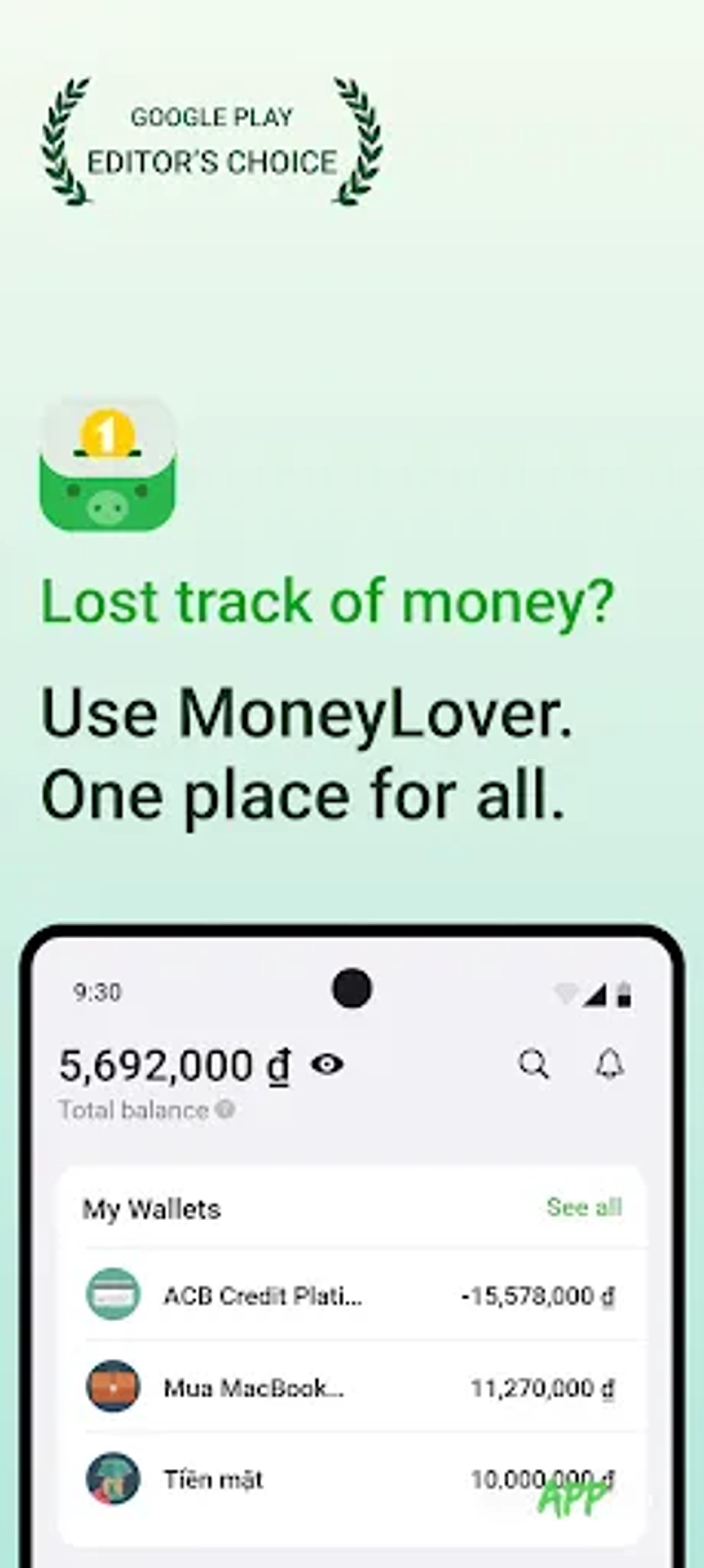 لقطة شاشة 1 من Money Lover - Money Manager