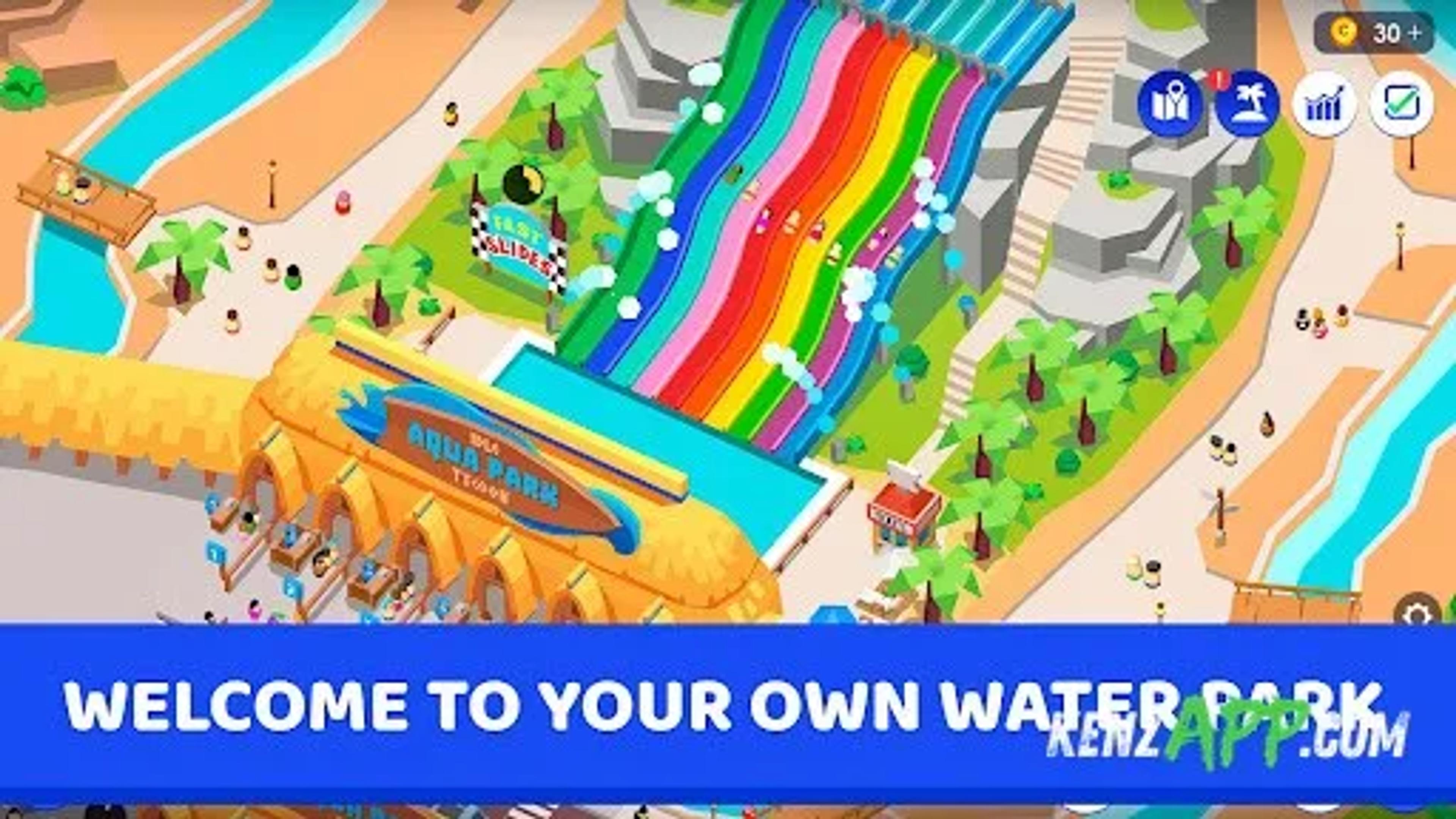لقطة شاشة 1 من Idle Theme Park Tycoon