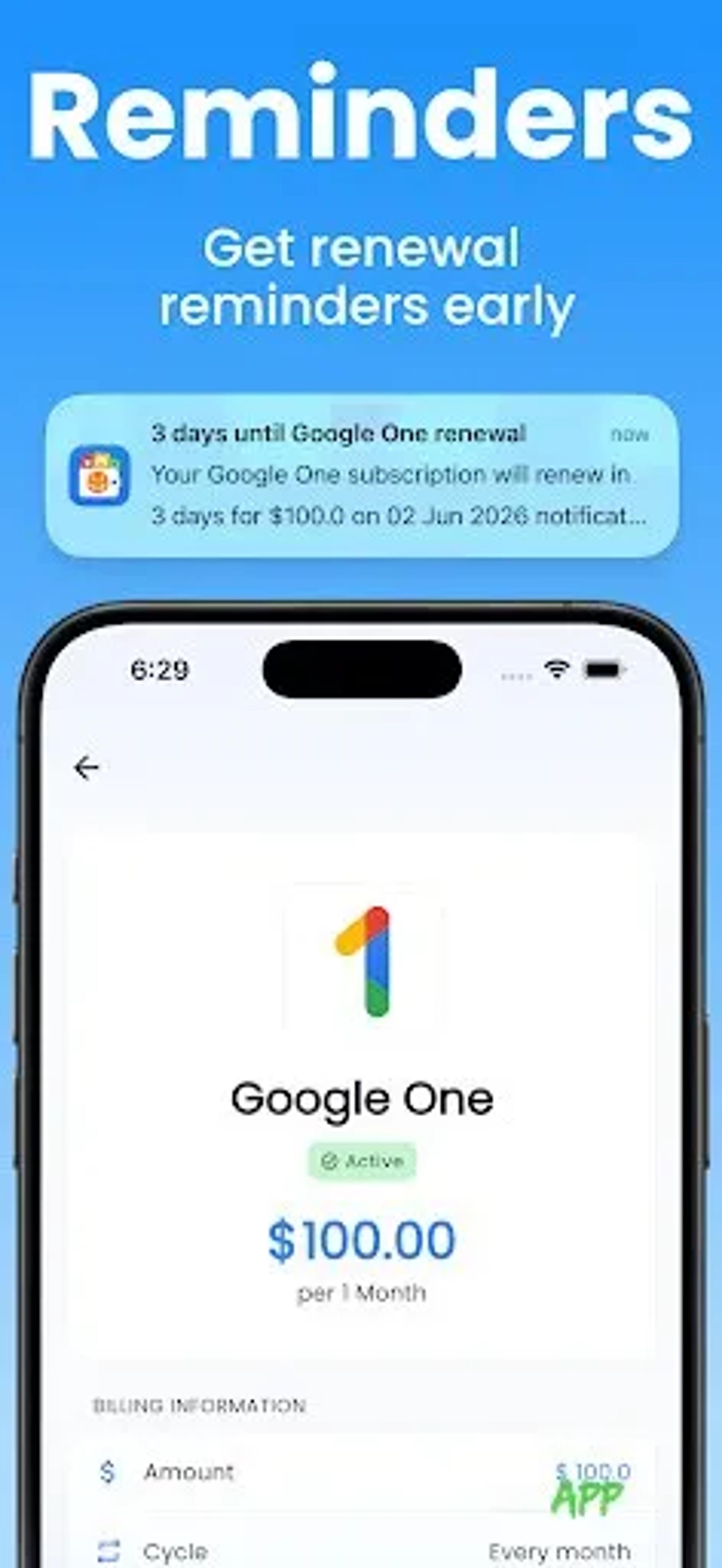 لقطة شاشة 2 من Subscription Tracker: SubFox