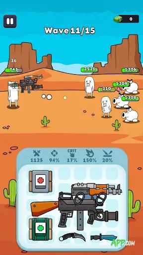 لقطة شاشة 2 من Gun Hero: Cat Survival Shooter