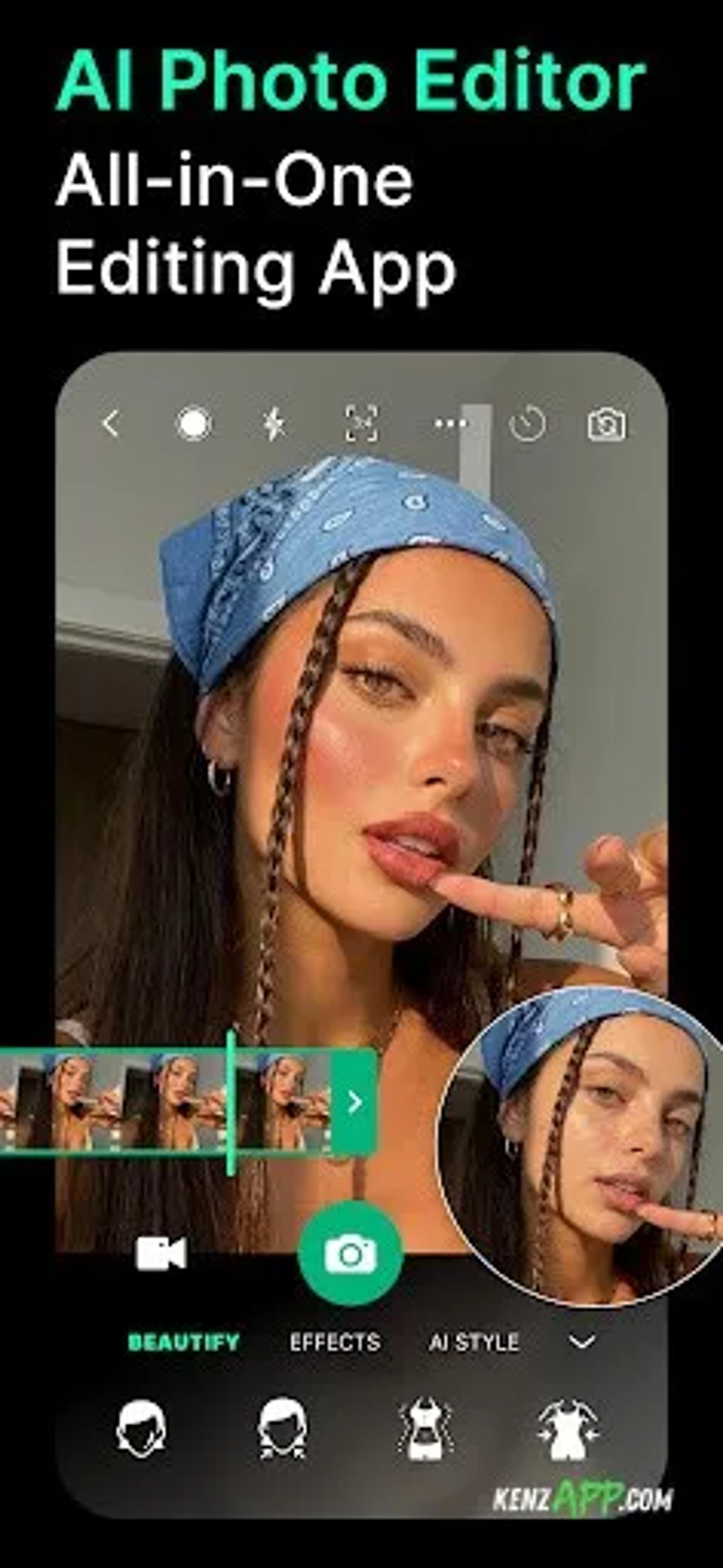 لقطة شاشة 1 من YouCam Perfect - Photo Editor