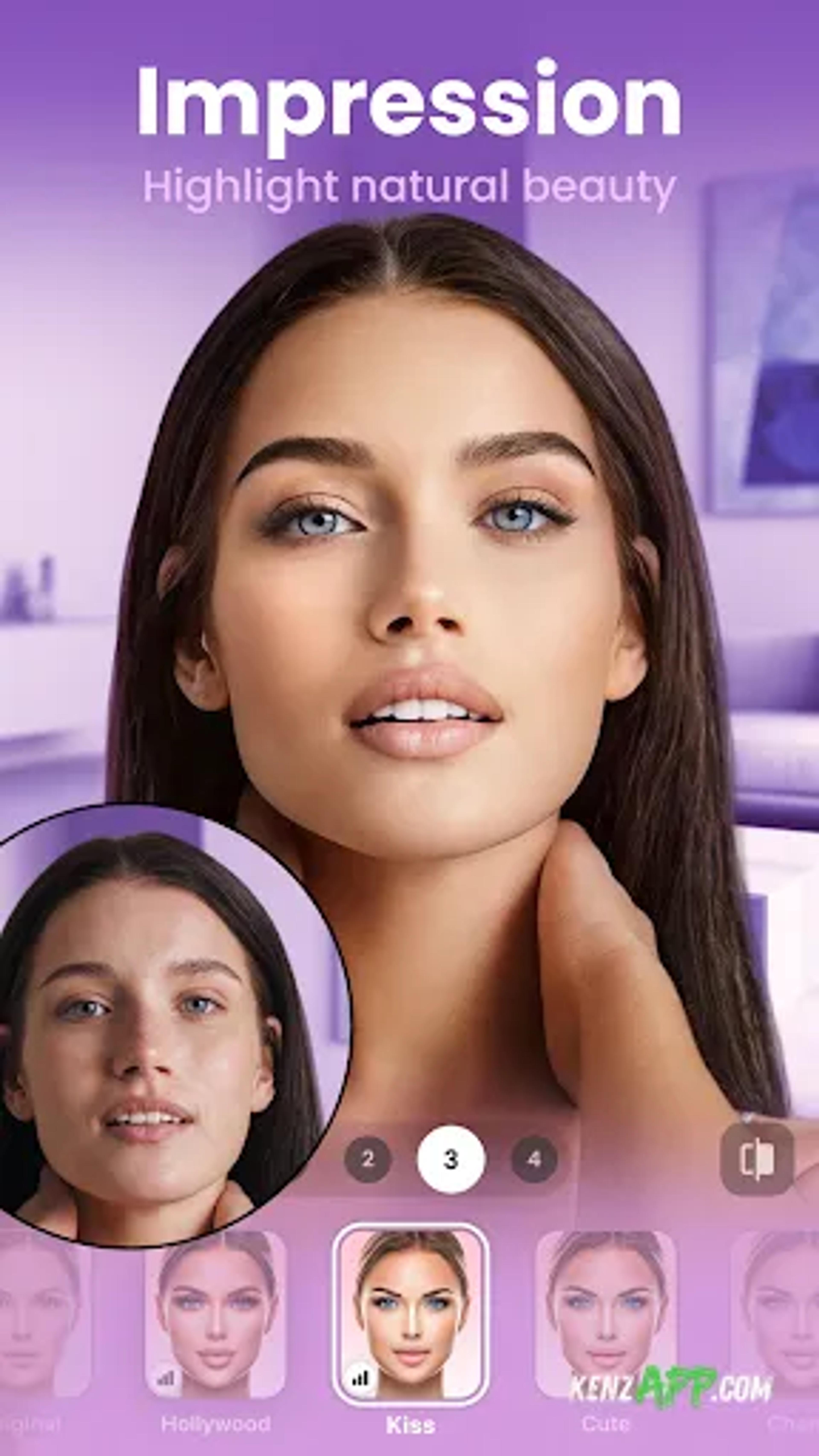 لقطة شاشة 1 من FaceApp: Perfect Face Editor