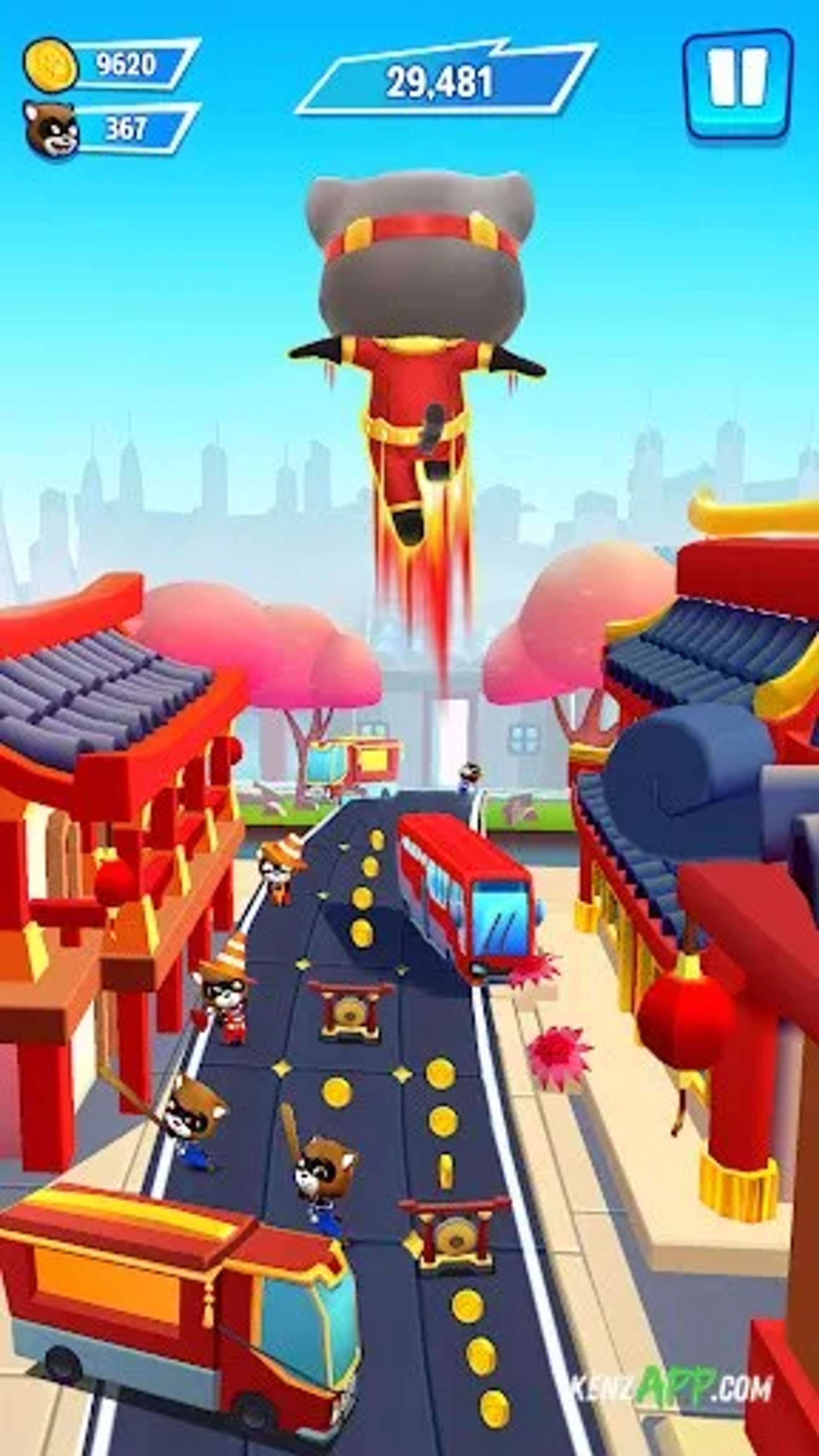 لقطة شاشة 3 من Talking Tom: Hero Dash Run