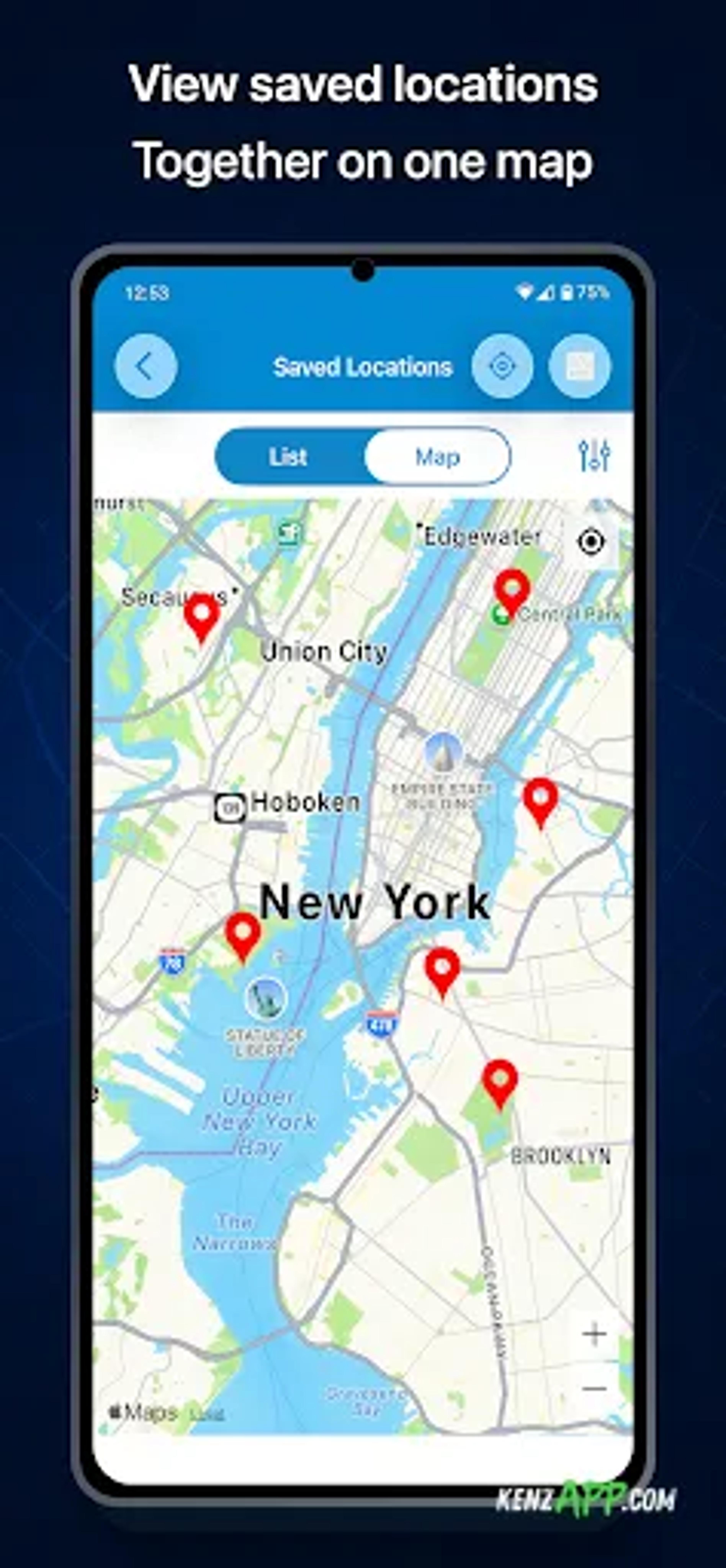 لقطة شاشة 3 من Save Location GPS - Live Share