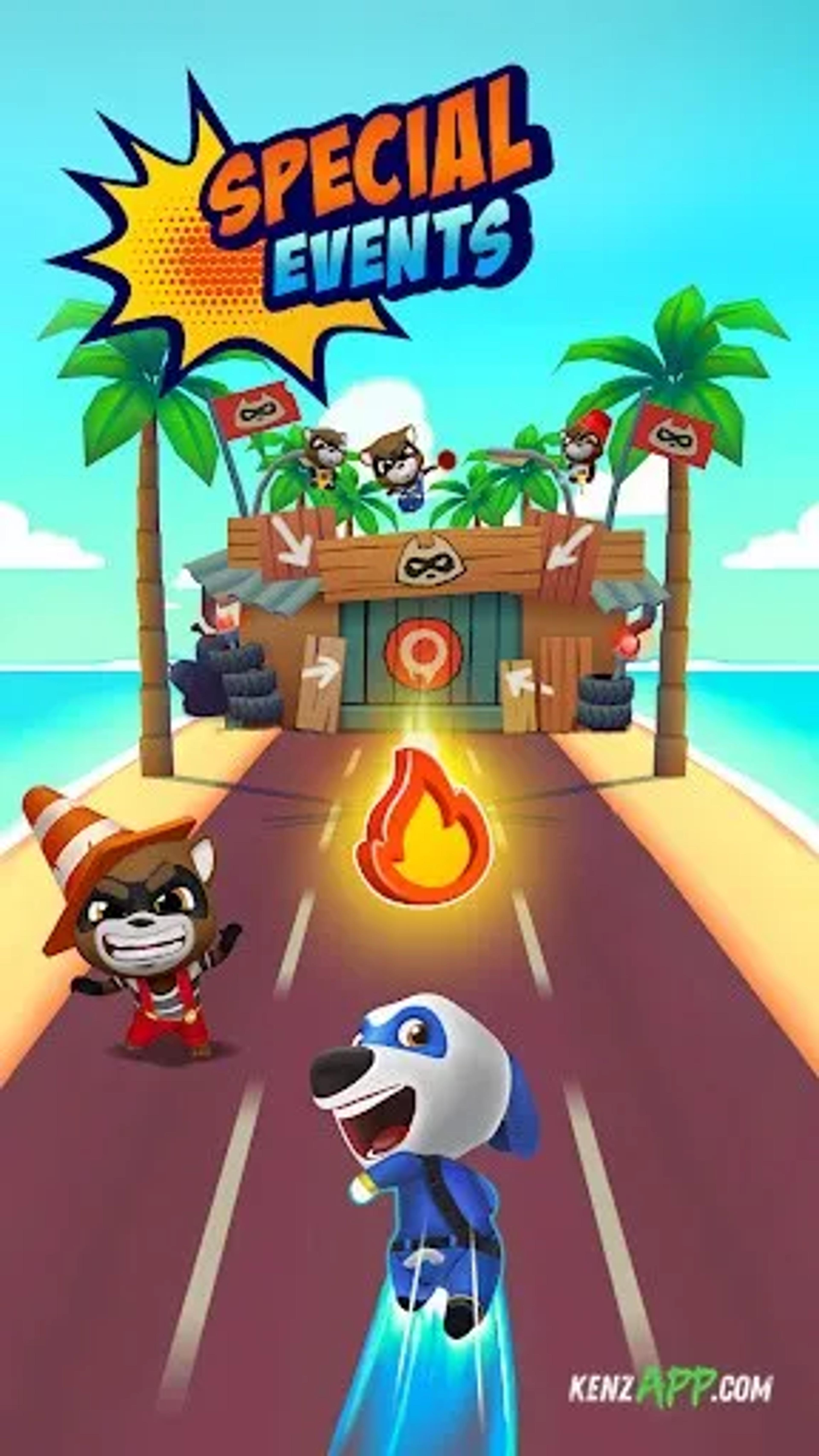 لقطة شاشة 4 من Talking Tom: Hero Dash Run