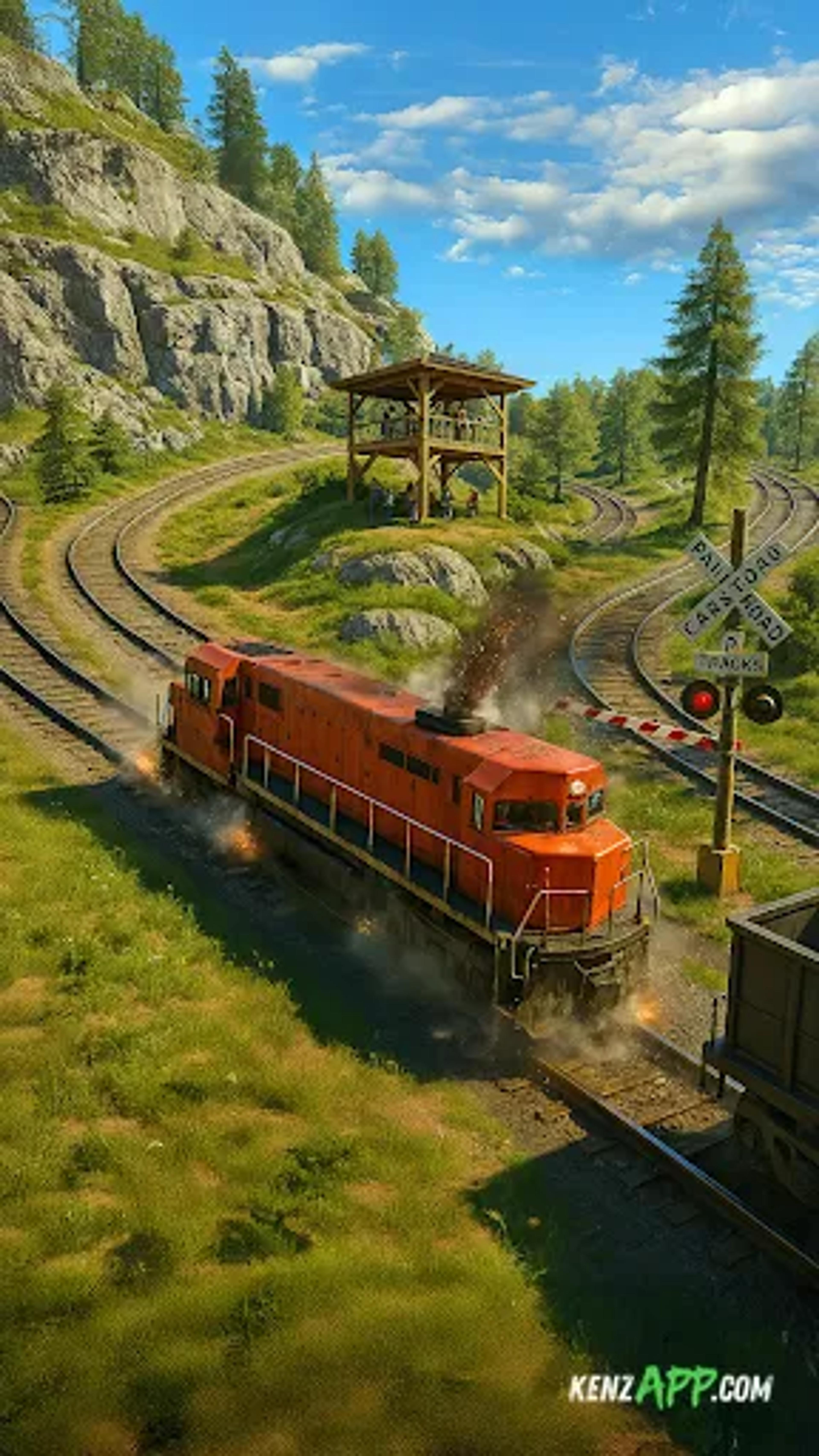 لقطة شاشة 1 من Train Ramp Jumping