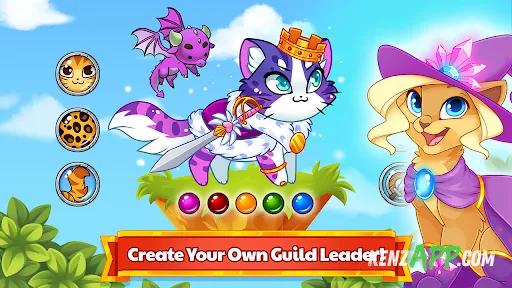 لقطة شاشة 3 من Castle Cats - Idle Hero RPG