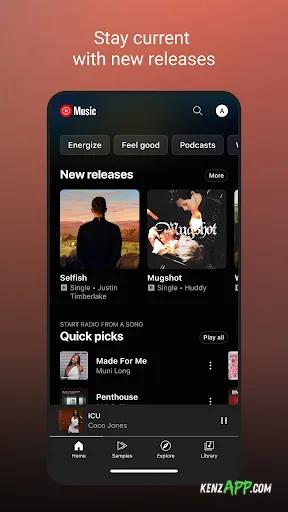 لقطة شاشة 2 من YouTube Music