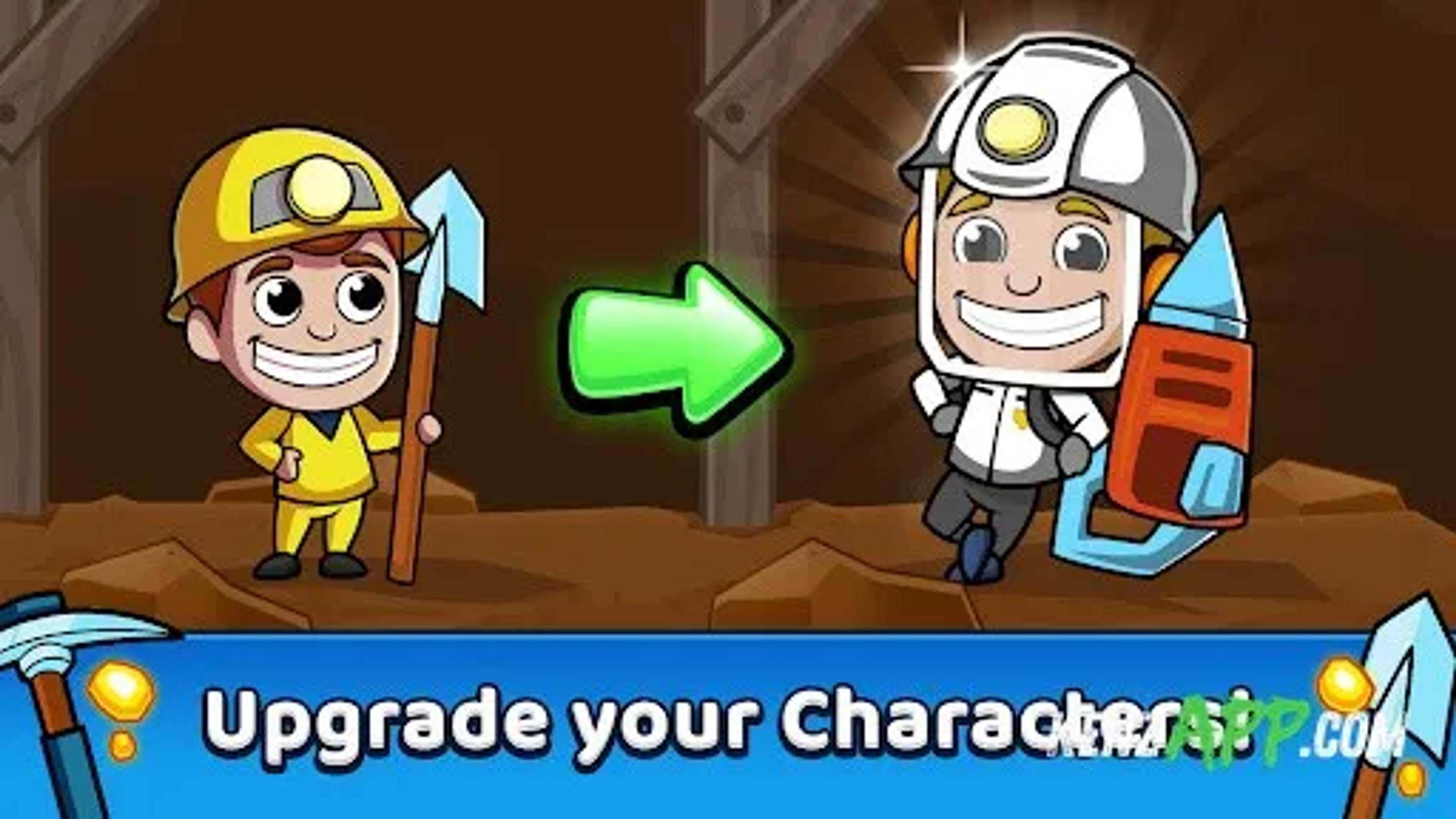 لقطة شاشة 2 من Idle Miner Tycoon: Gold Games