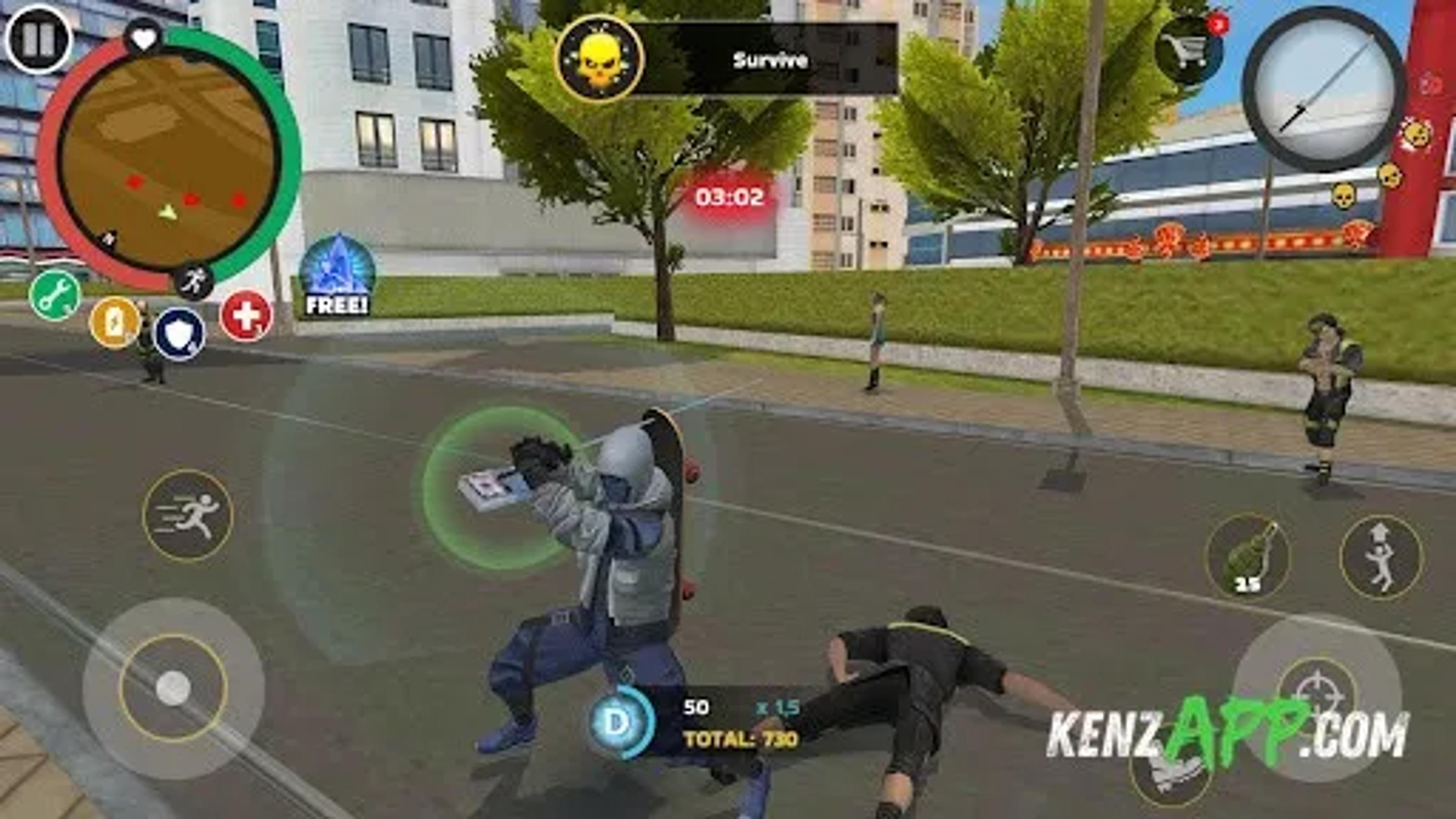 لقطة شاشة 1 من Rope Hero: Mafia City Wars
