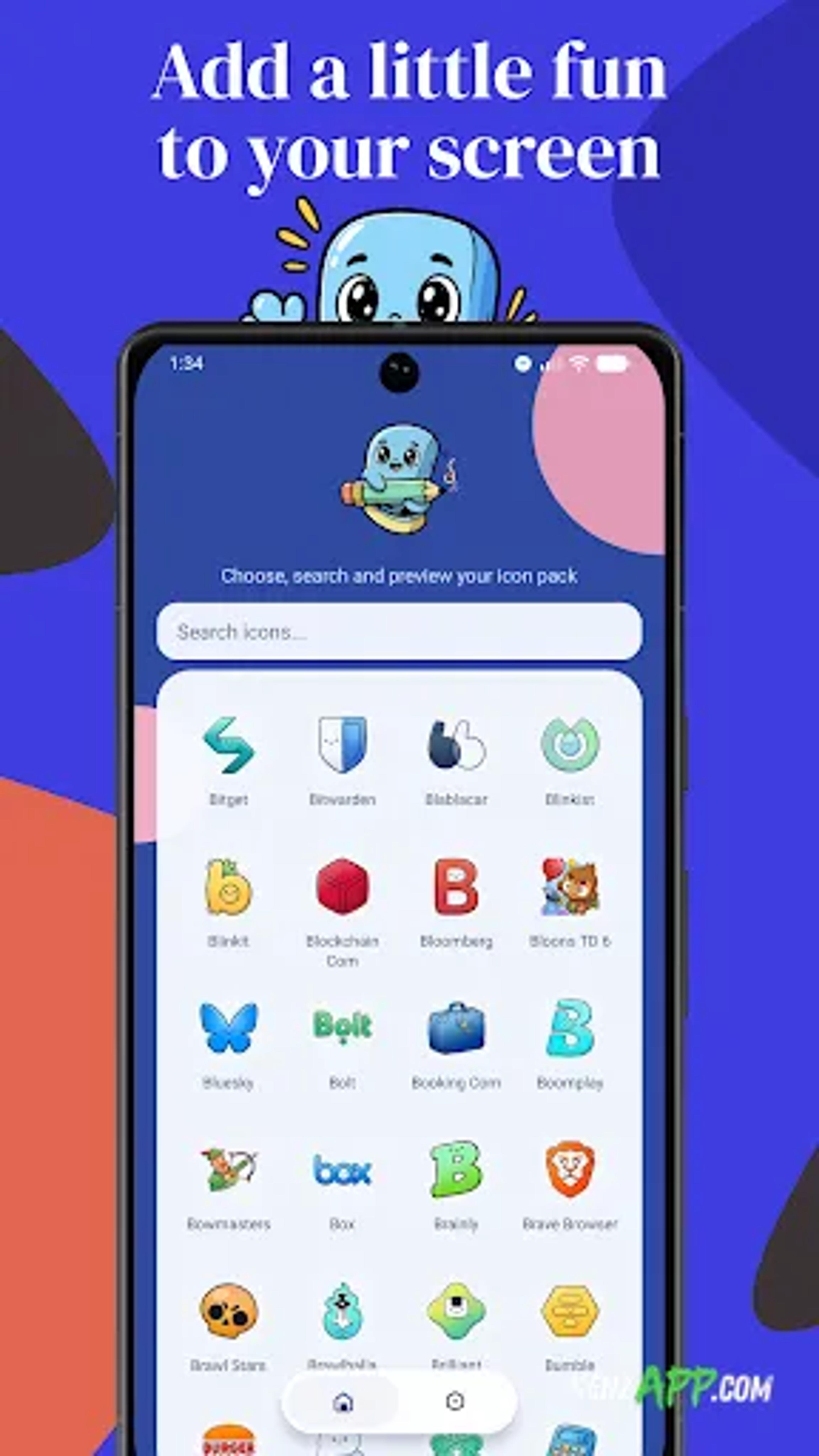 لقطة شاشة 3 من Doodle - Cartoon Icon pack