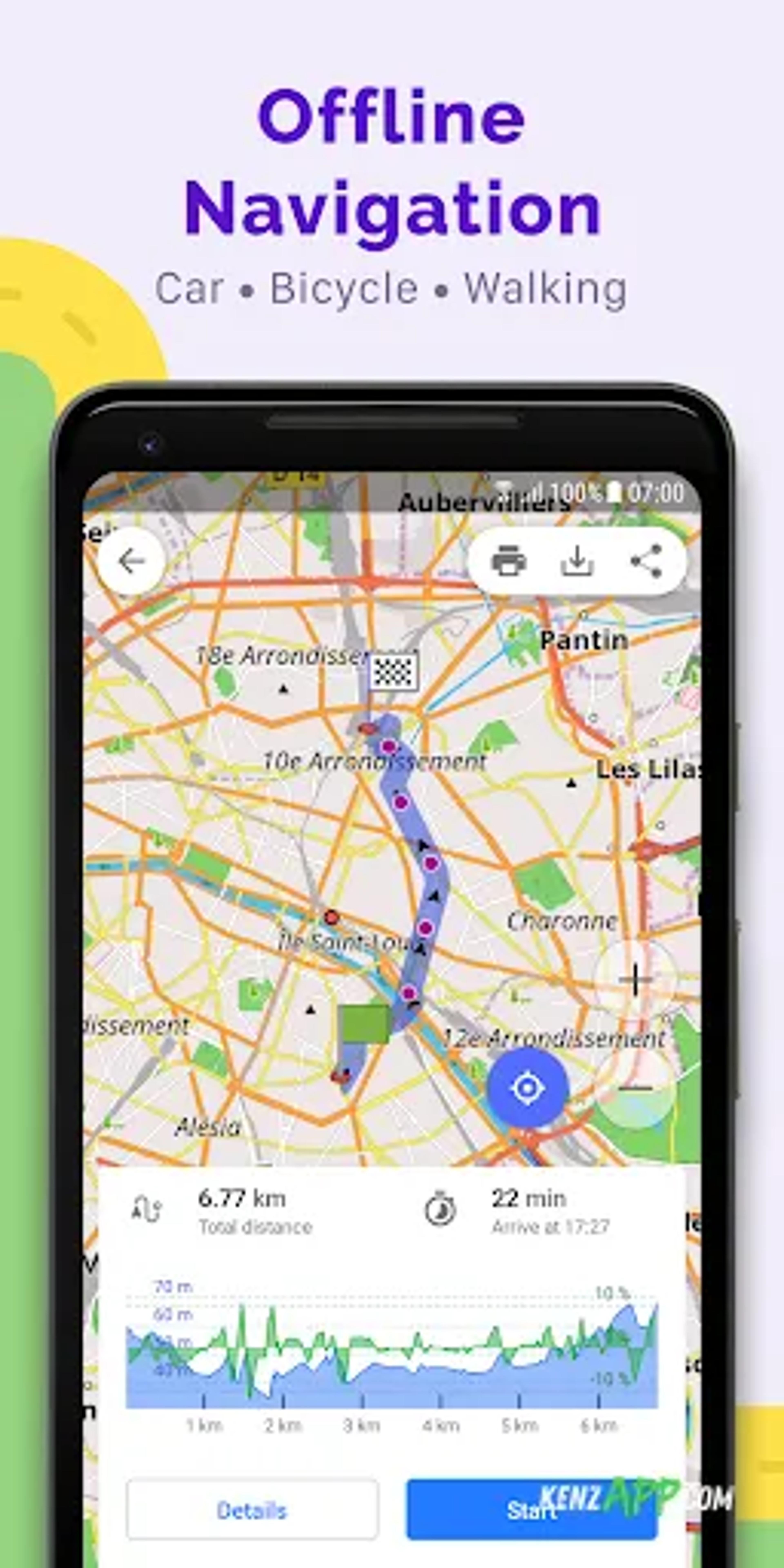 لقطة شاشة 2 من OsmAnd+ — Maps & GPS Offline