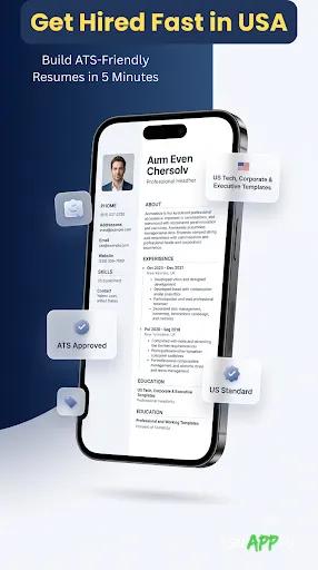 لقطة شاشة 1 من Fast CV Maker: Resume Builder