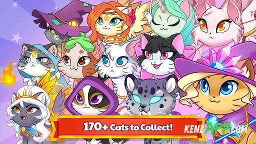 لقطة شاشة 4 من Castle Cats - Idle Hero RPG