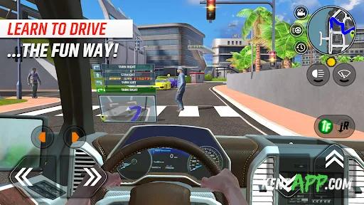 لقطة شاشة 1 من Car Driving School Simulator