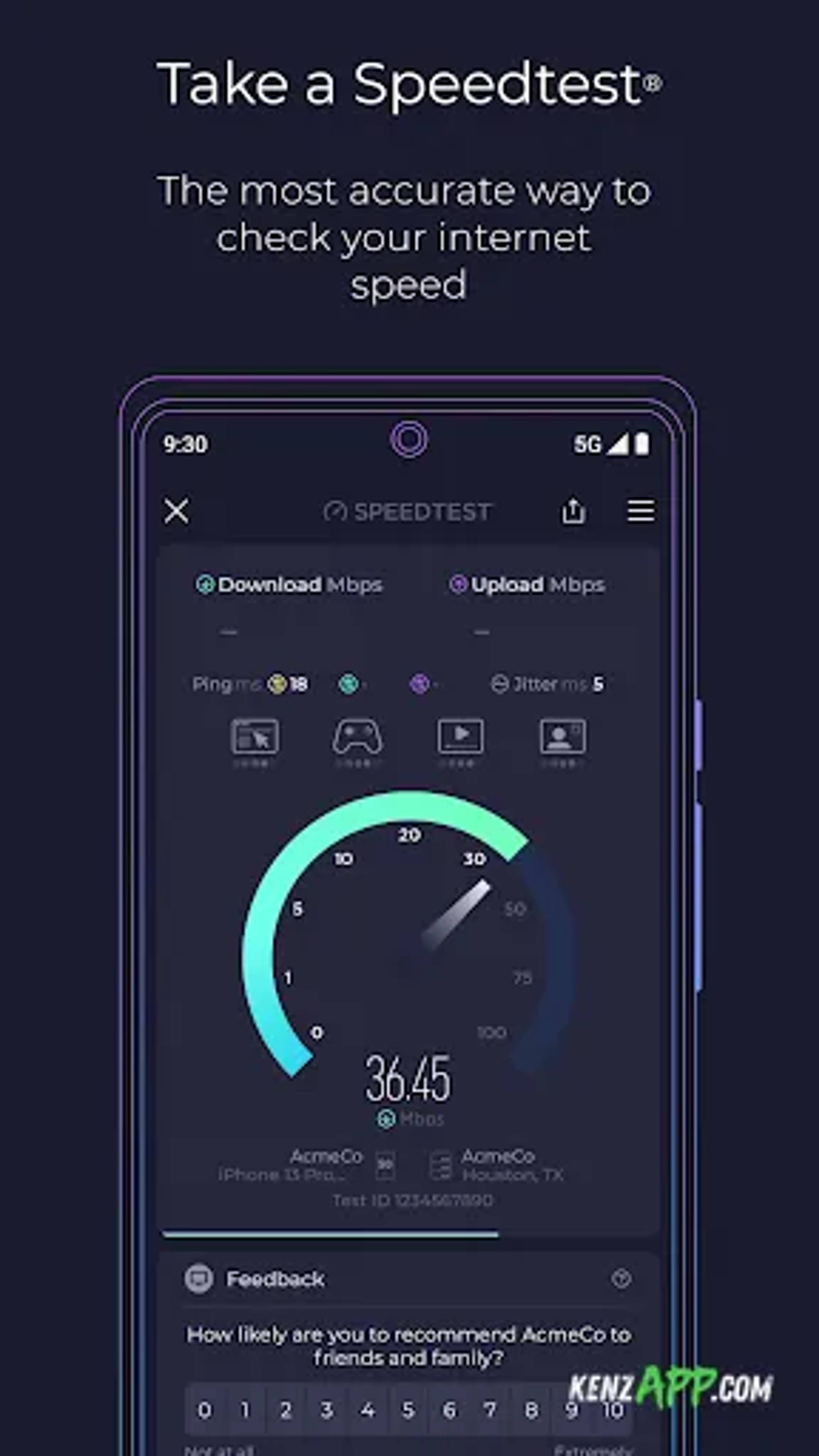 لقطة شاشة 1 من Speedtest by Ookla