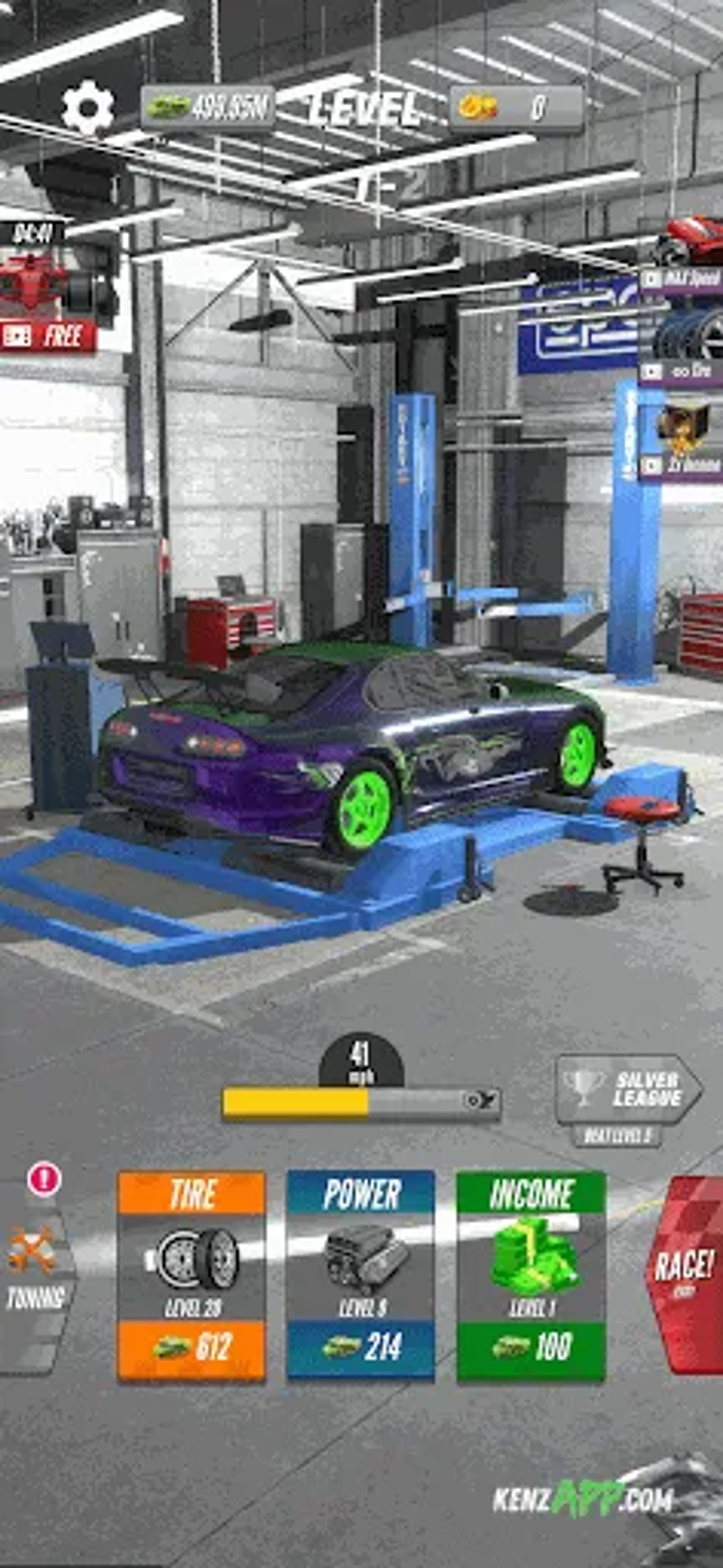 لقطة شاشة 2 من Dyno 2 Race - Car Tuning