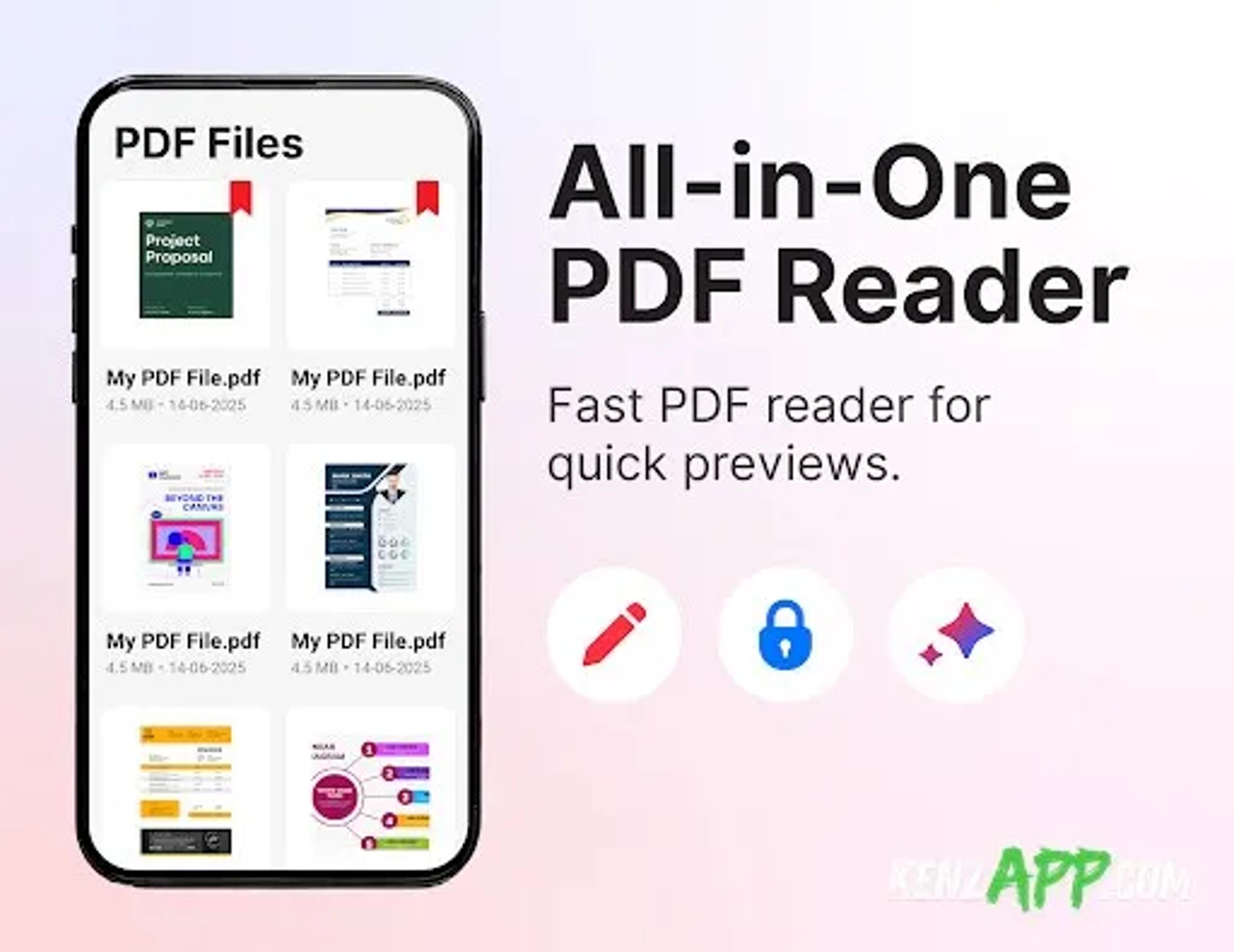 لقطة شاشة 1 من PDF Reader - All PDF Tools