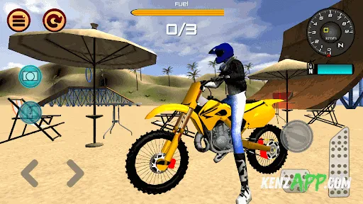 لقطة شاشة 1 من Motocross Beach Jumping 2