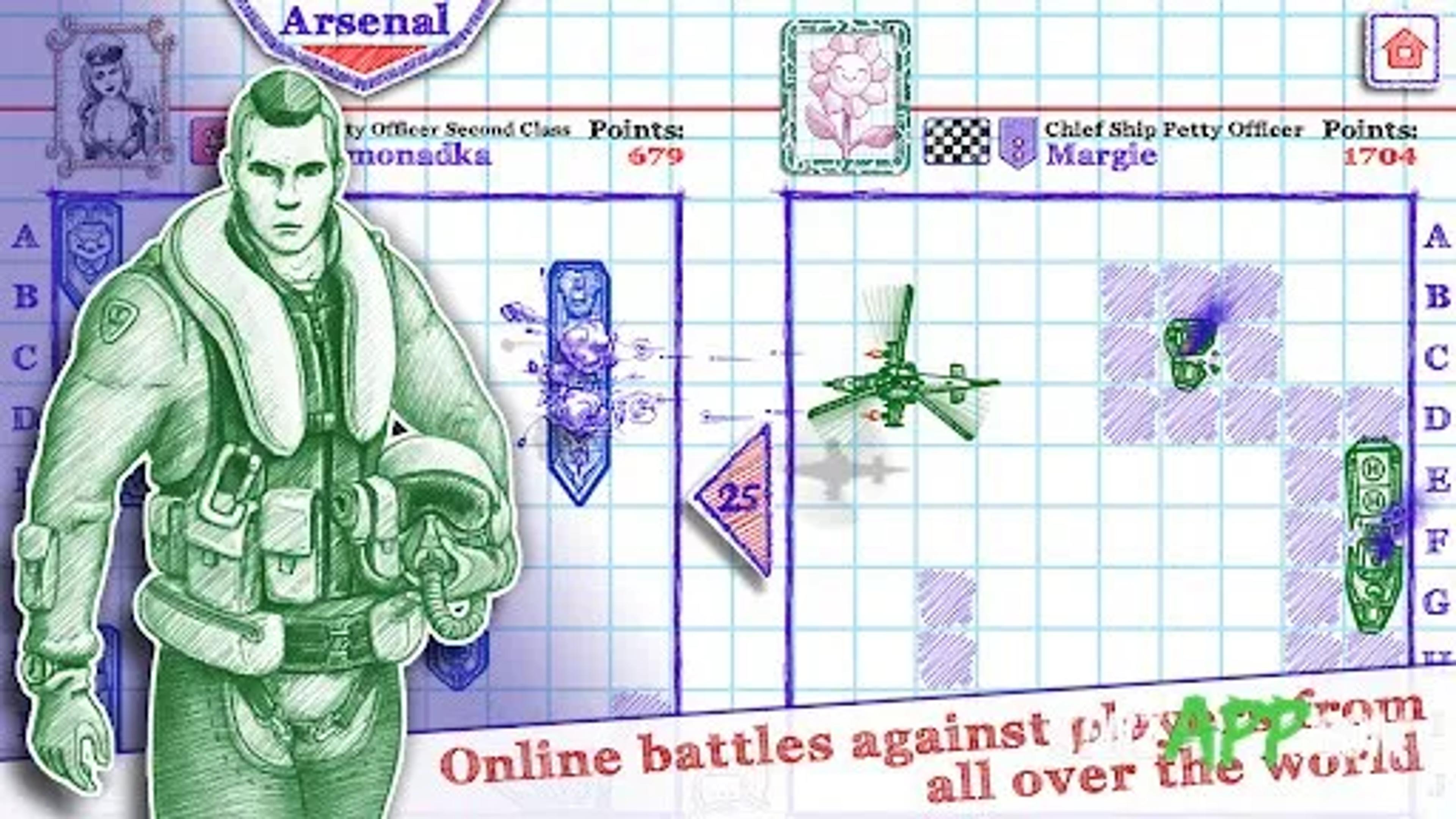 لقطة شاشة 1 من Sea battle 2: Warship Online